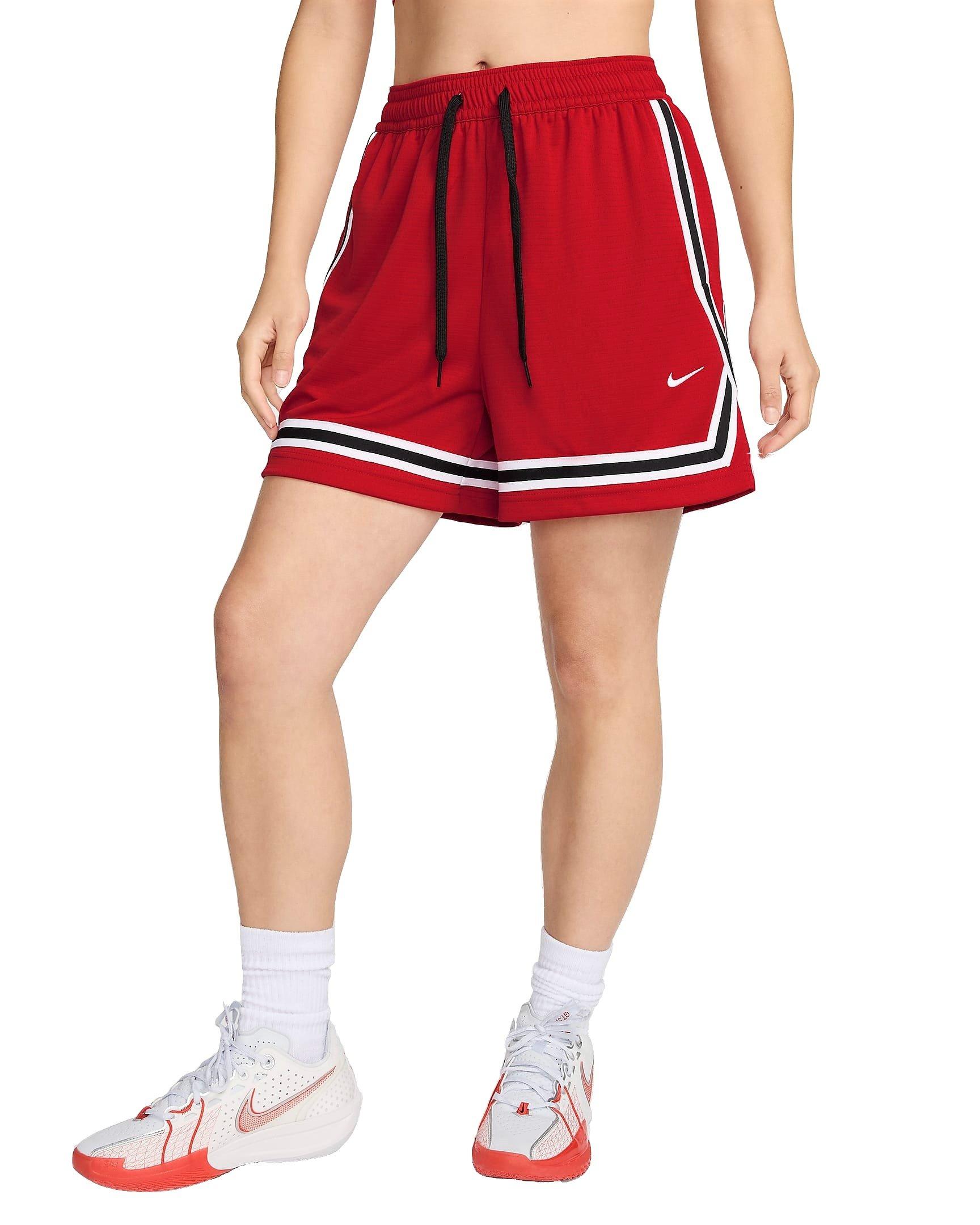 Nike Women's Crossover Dri-FIT 5" Basketball Shorts - RED Thumbnail View 5