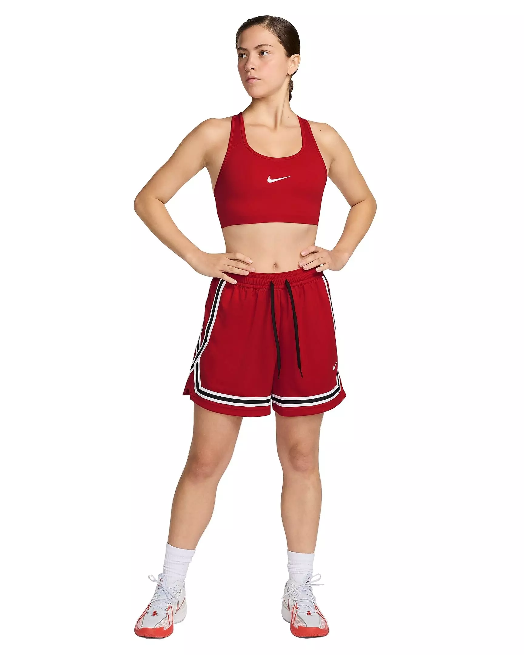 Nike Women's Crossover Dri-FIT 5" Basketball Shorts - RED