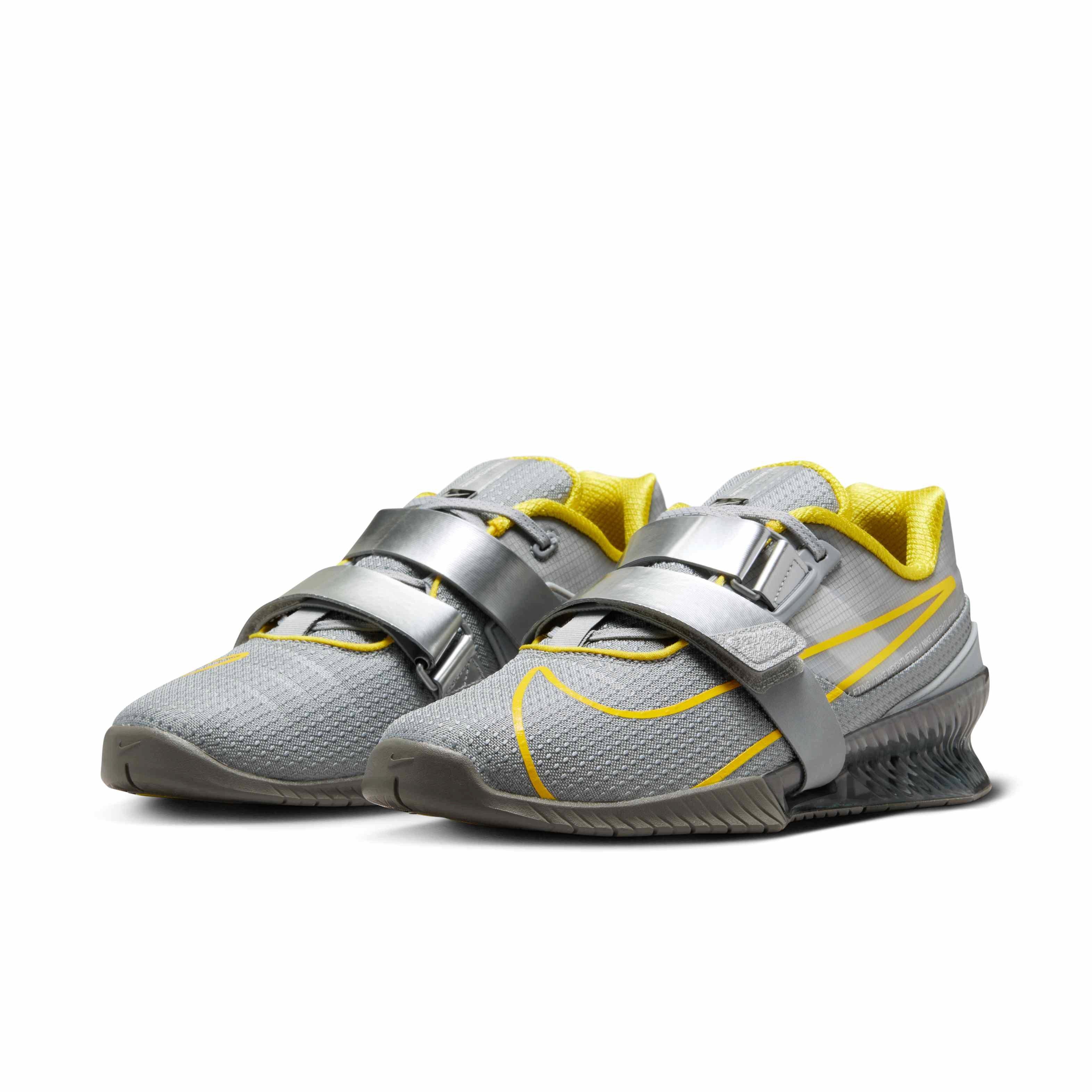 Nike Romaleos 4 "Wolf Grey/Lightning" Men's Weightlifting Shoe - GREY/LIGHTNING Thumbnail View 3