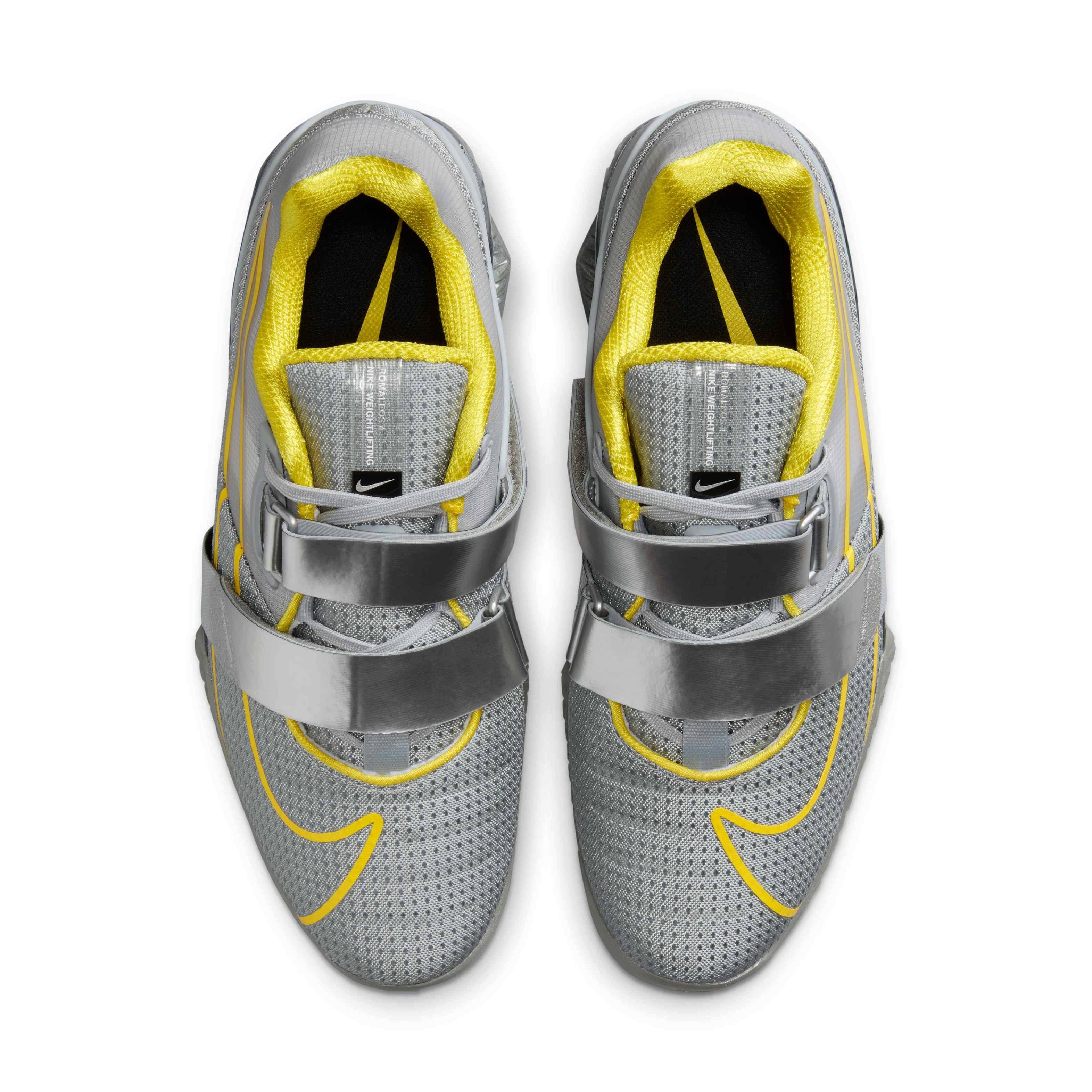 Nike Romaleos 4 "Wolf Grey/Lightning" Men's Weightlifting Shoe - GREY/LIGHTNING Thumbnail View 4