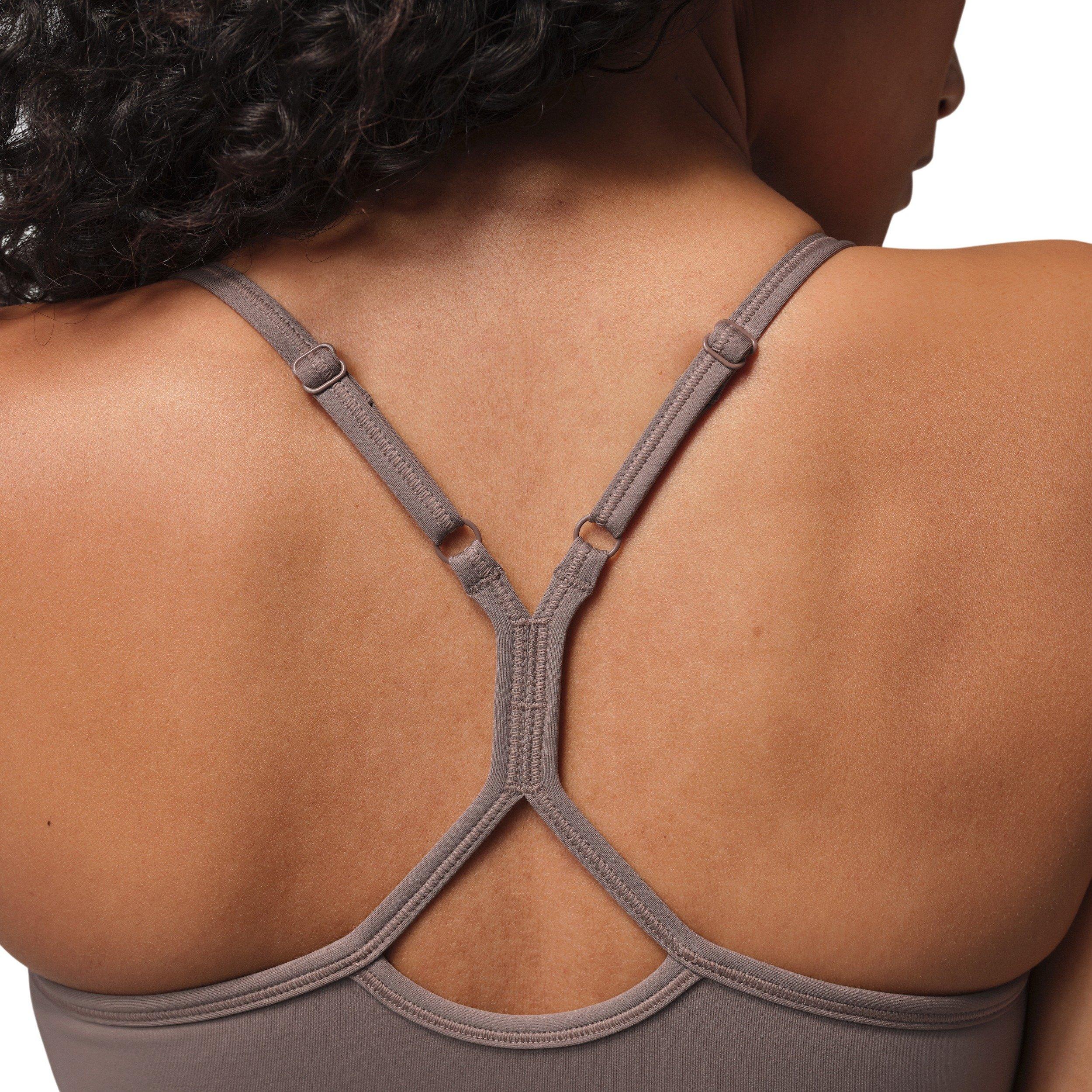 Jordan Women's Sport Flightweight Light-Support Sports Bra -Grey - GREY Thumbnail View 4