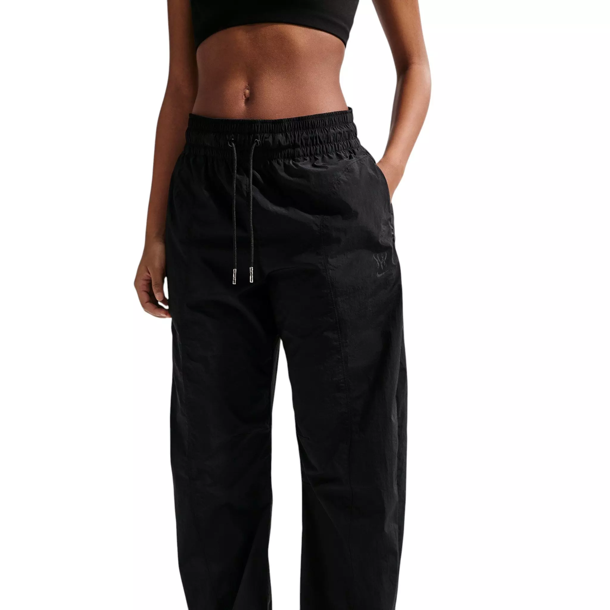 Nike Women's Serena Williams Design Crew Loose Mid-Rise Pants - Black - BLACK
