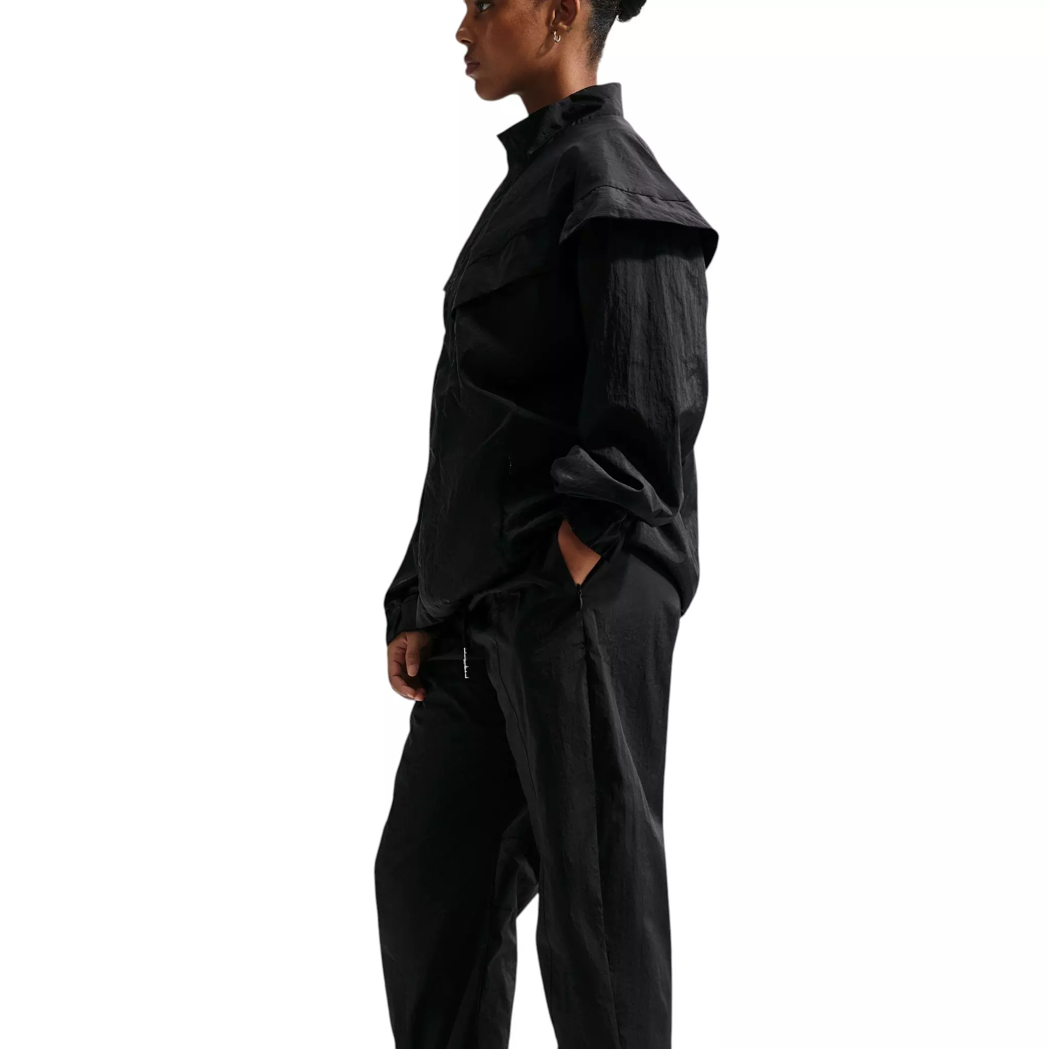 Nike Women's Serena Williams Design Crew Loose Mid-Rise Pants - Black - BLACK