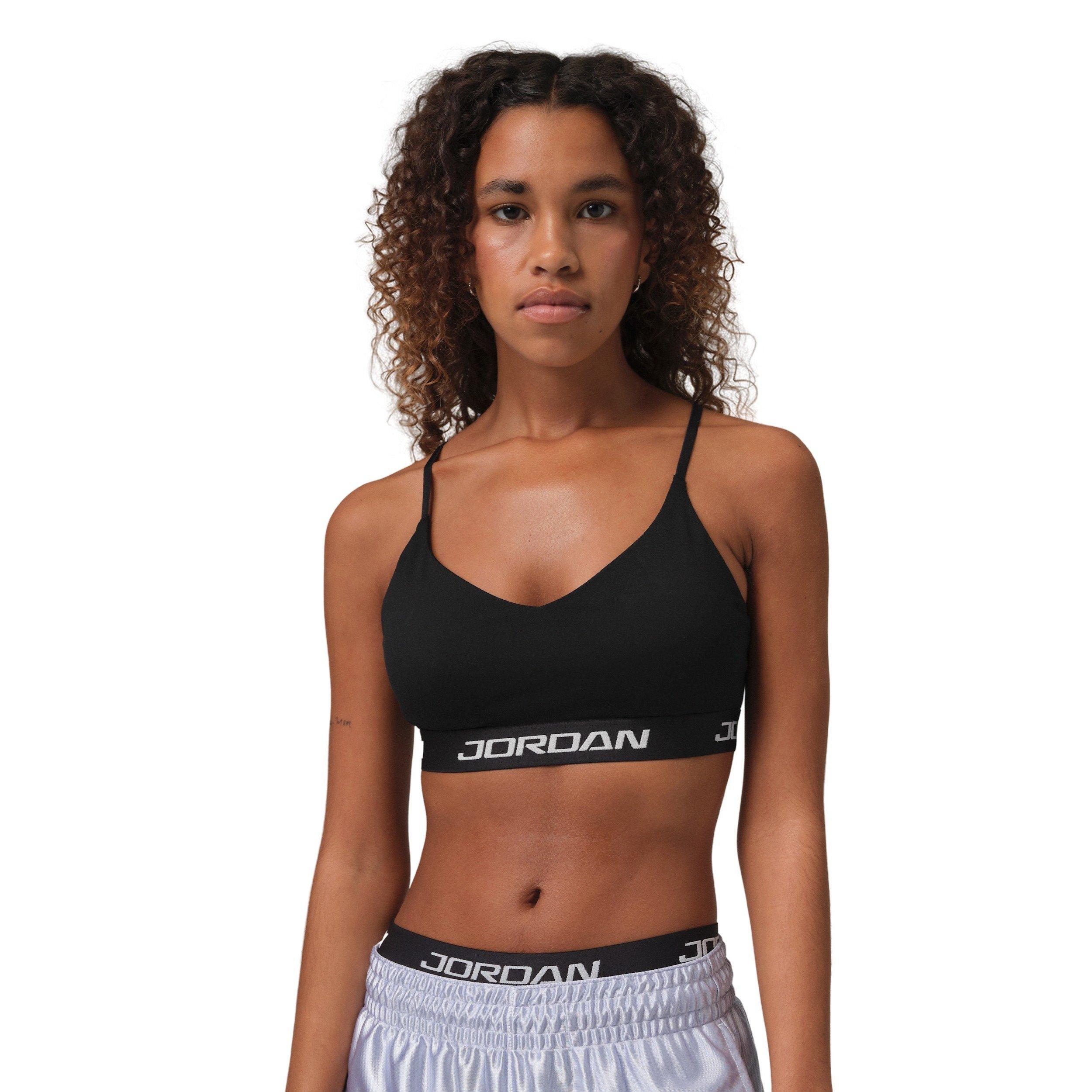 Jordan Women's Sport Essentials Padded Adjustable Sports Bra - Black - BLACK Thumbnail View 1