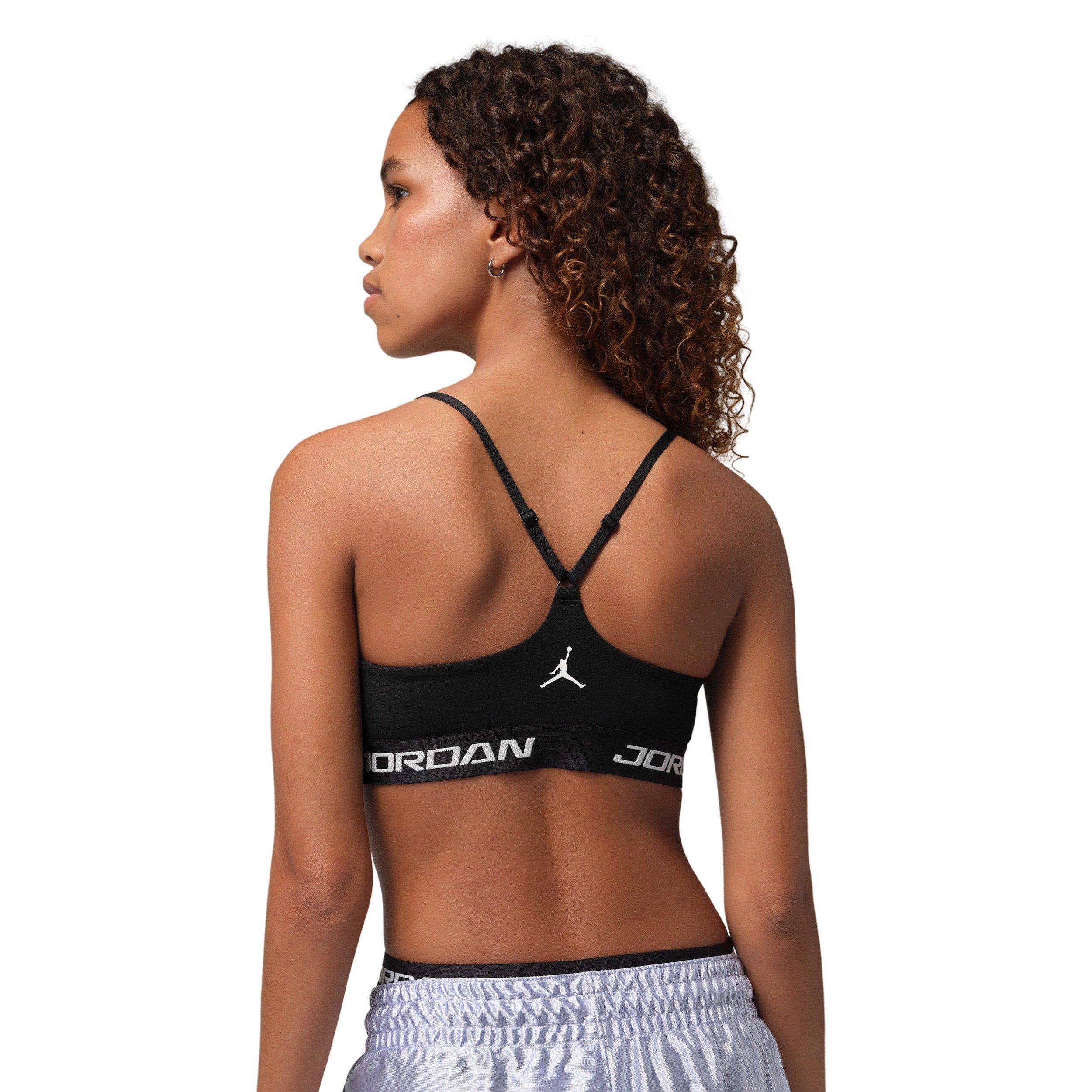 Jordan Women's Sport Essentials Padded Adjustable Sports Bra -Black - BLACK Thumbnail View 2