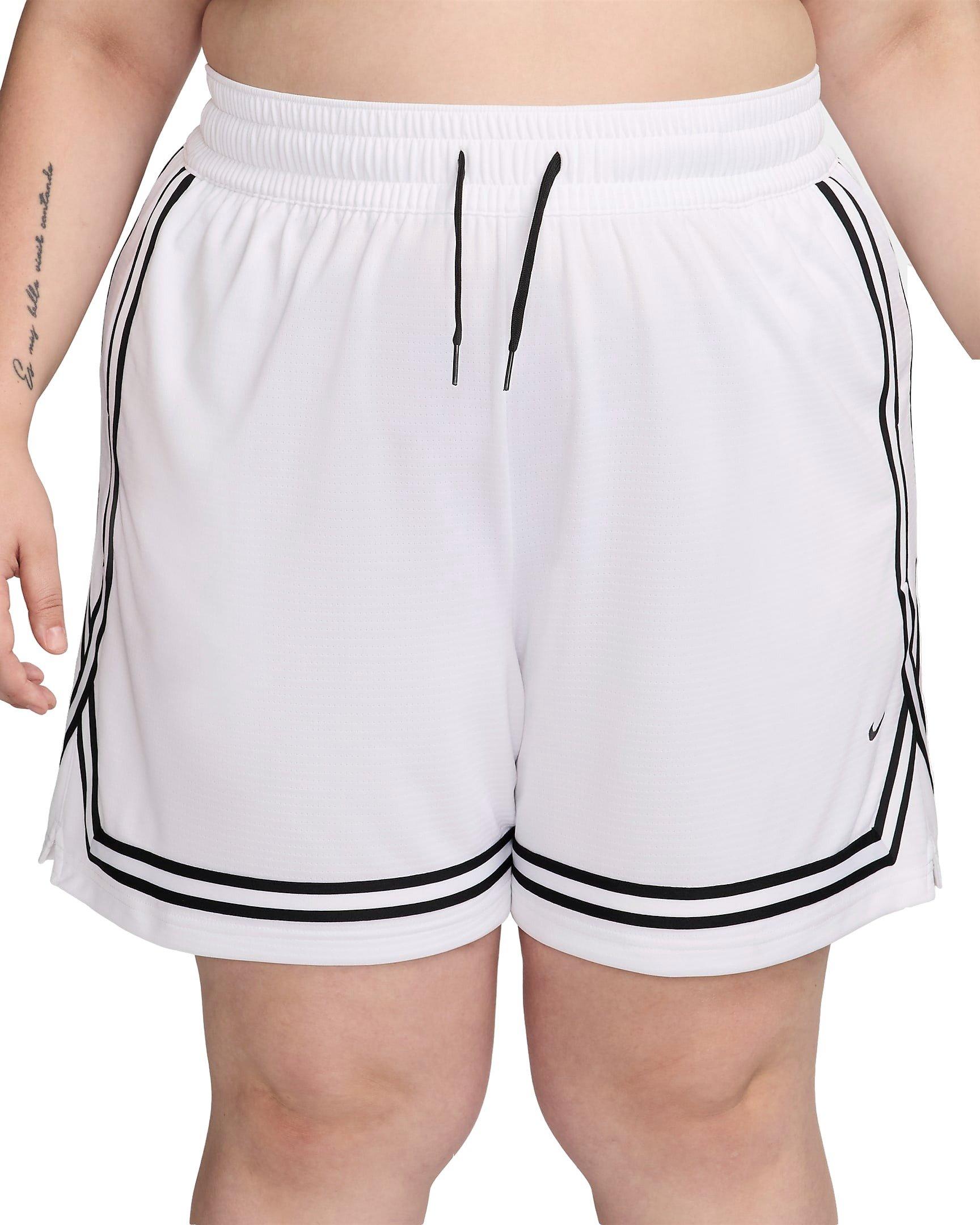 Nike Women's Crossover 7" Dri-FIT Basketball Shorts - WHITE Thumbnail View 1