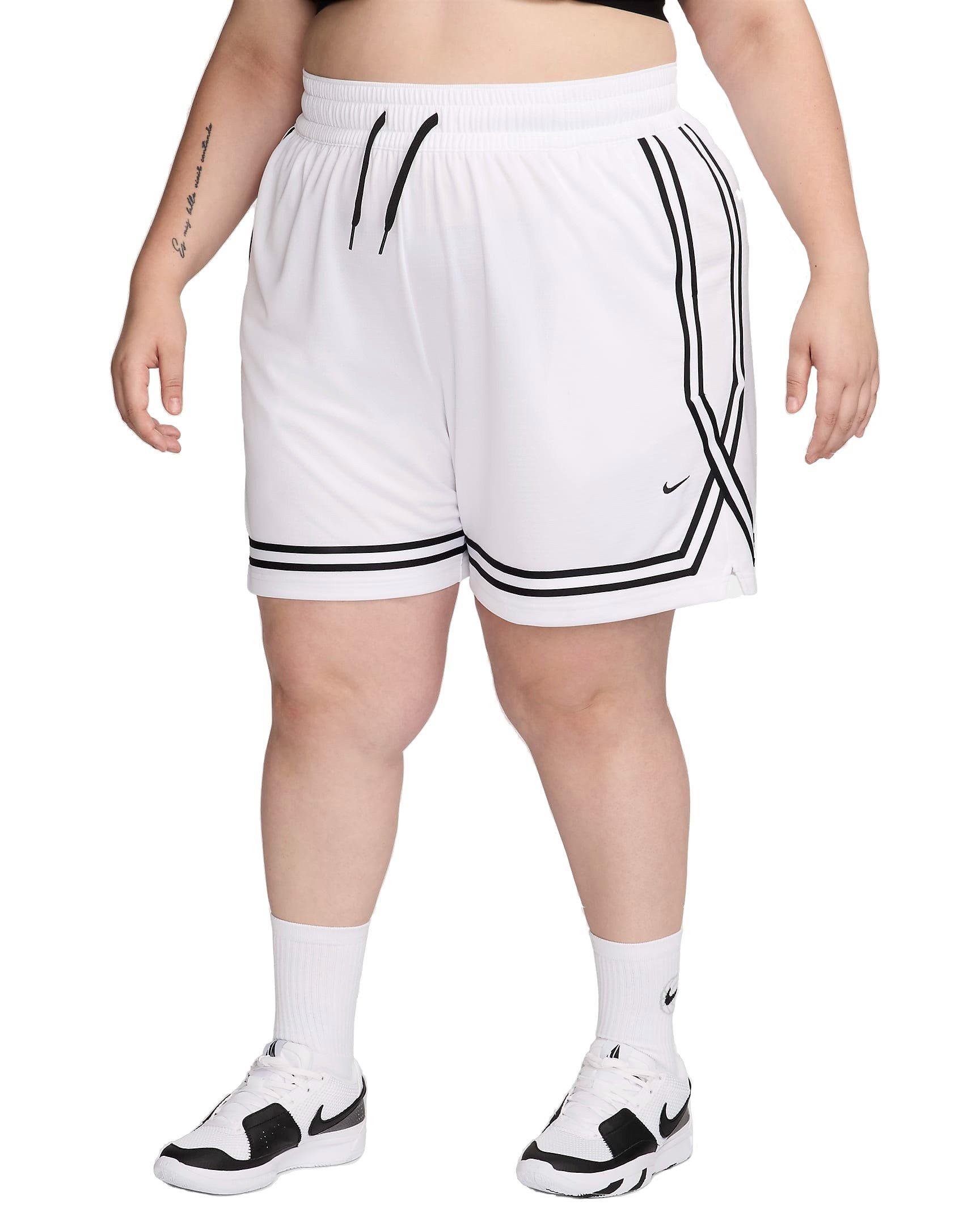 Nike Women's Crossover 7" Dri-FIT Basketball Shorts - WHITE Thumbnail View 5