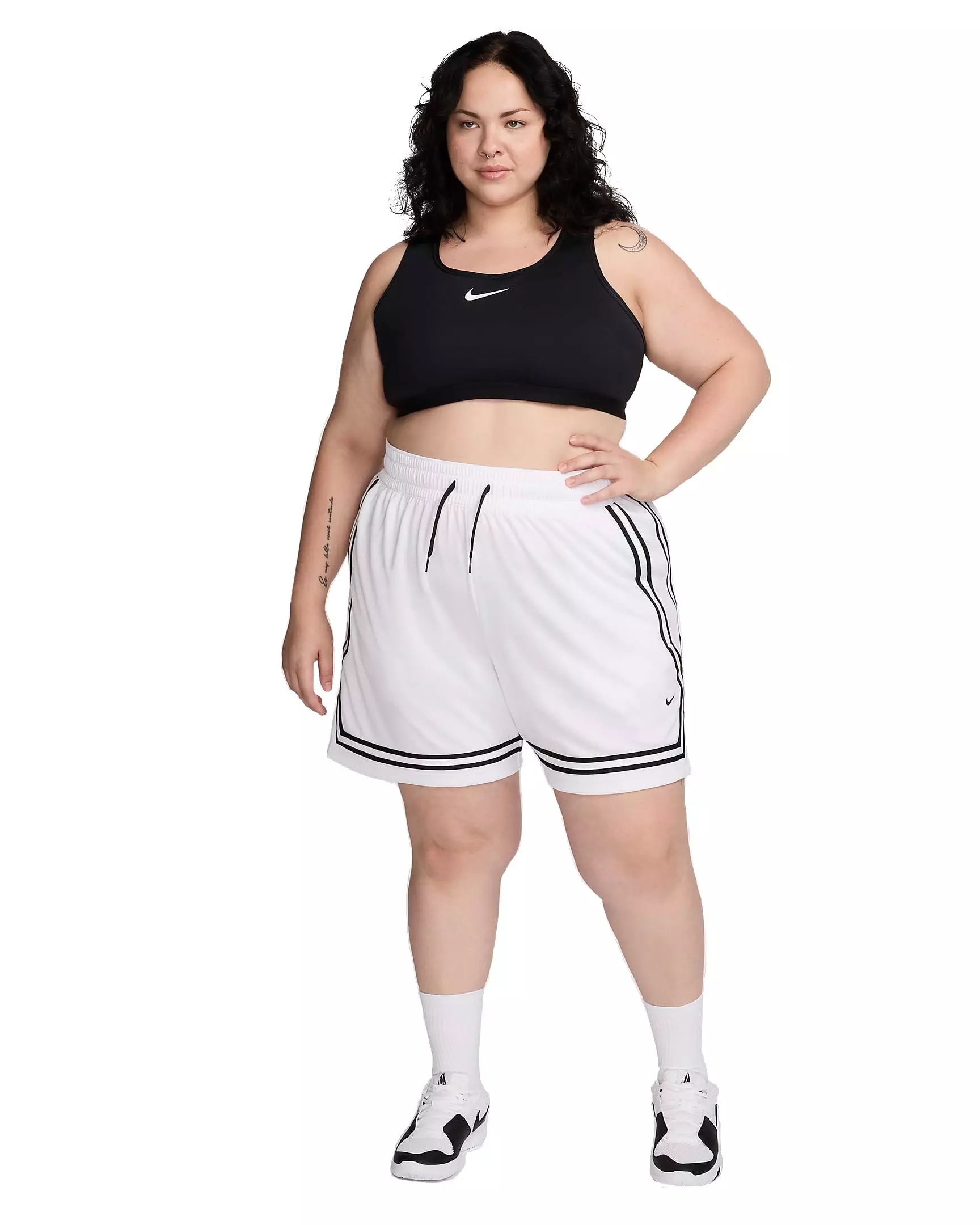 Nike Women's Crossover 7" Dri-FIT Basketball Shorts - WHITE