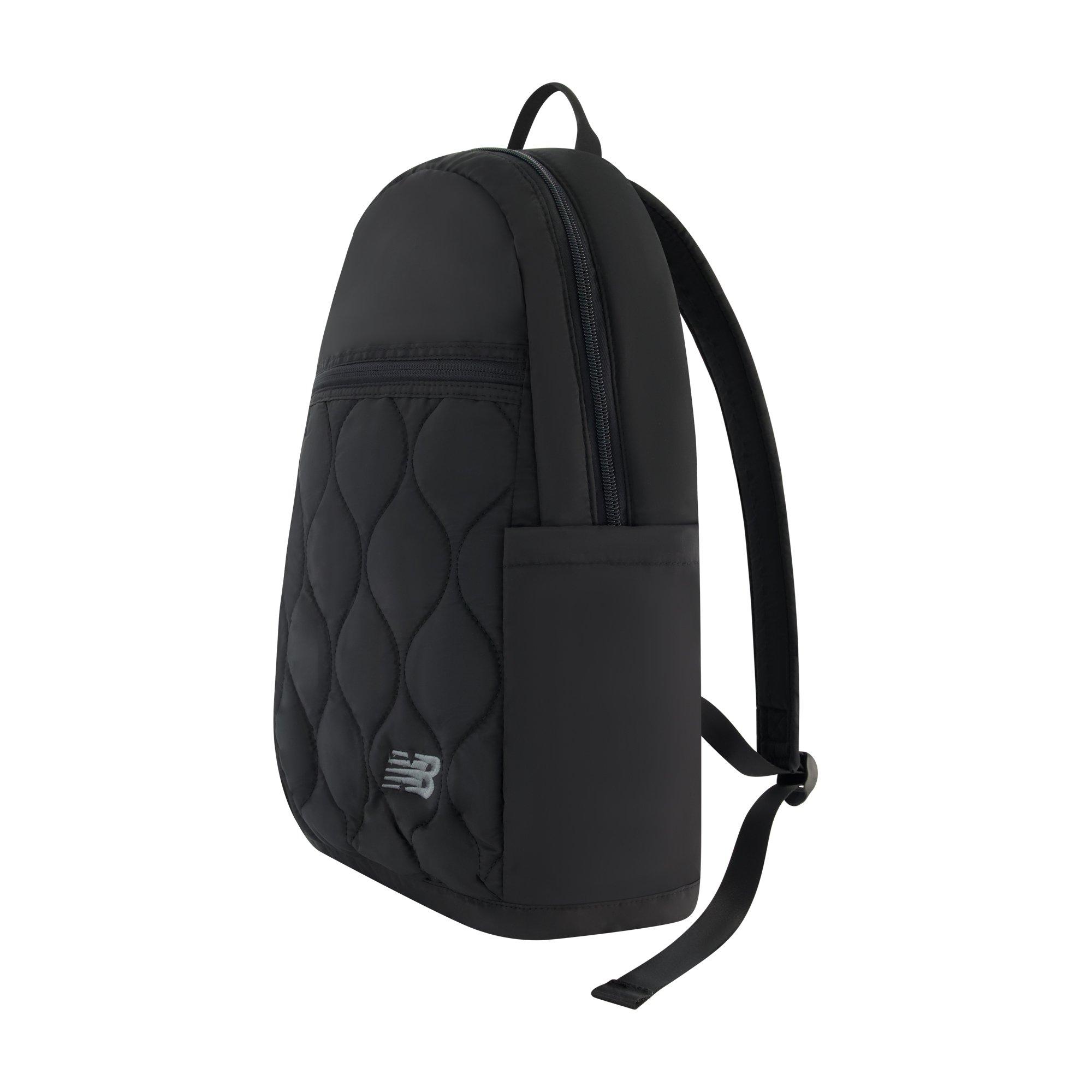 New Balance Quilted Black Backpack with Adjustable Straps