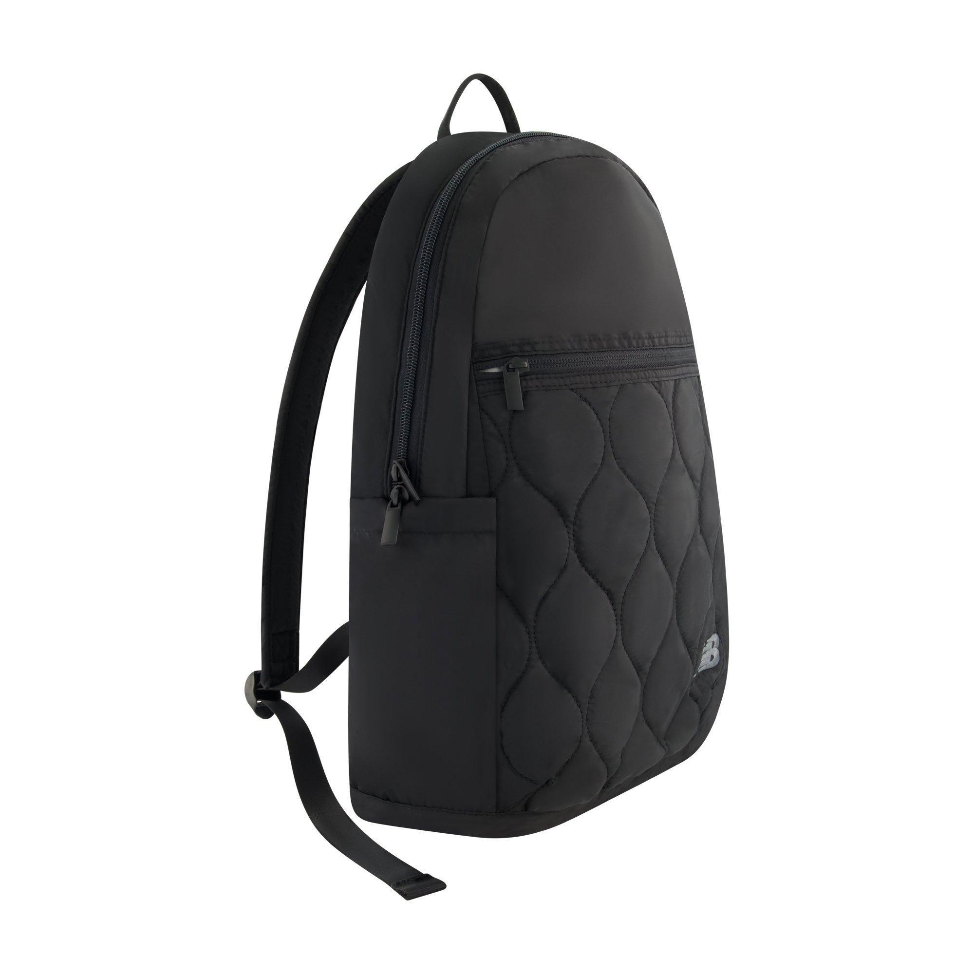 New Balance Quilted Black Backpack with Adjustable Straps