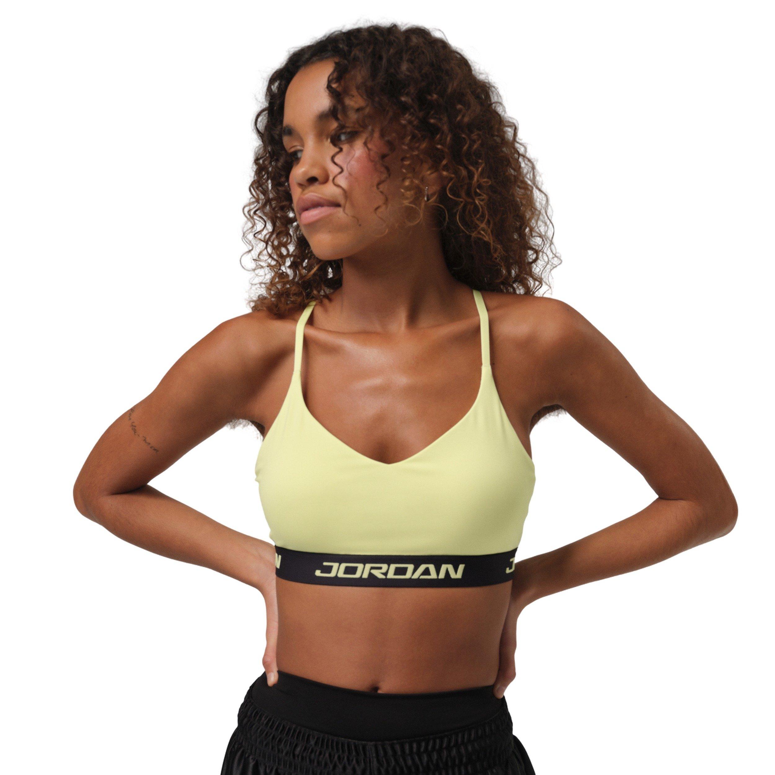 Jordan Women's Sport Essentials Padded Adjustable Sports Bra - Green - GREEN Thumbnail View 1