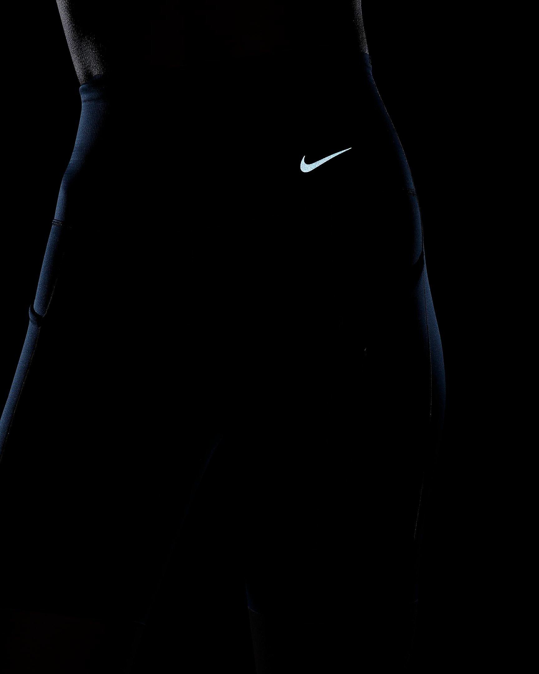 Nike Women's Go Firm-Support High-Waisted 8" Biker Shorts with Pockets - Dark Blue - DARK BLUE Thumbnail View 11