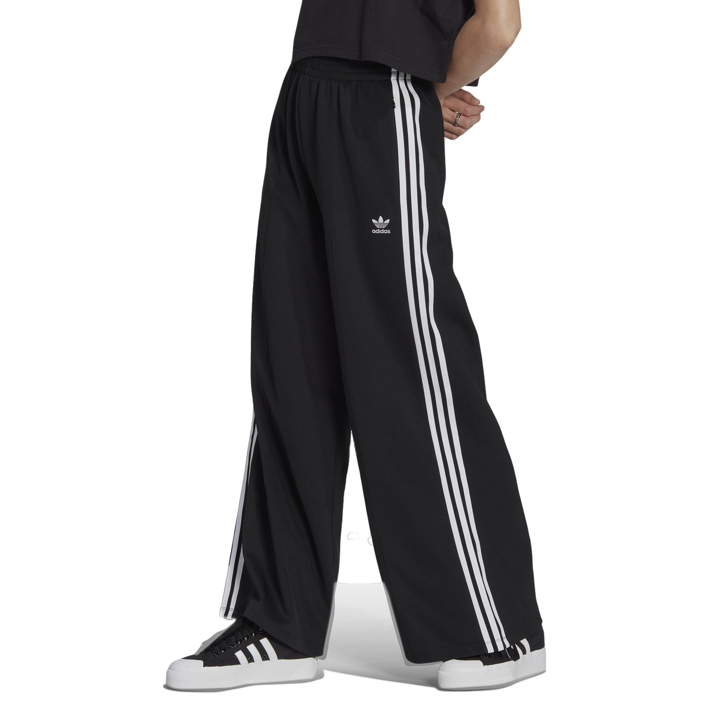 adidas Women's Adicolor Classics Wide Leg Pants-Black - BLACK Thumbnail View 1