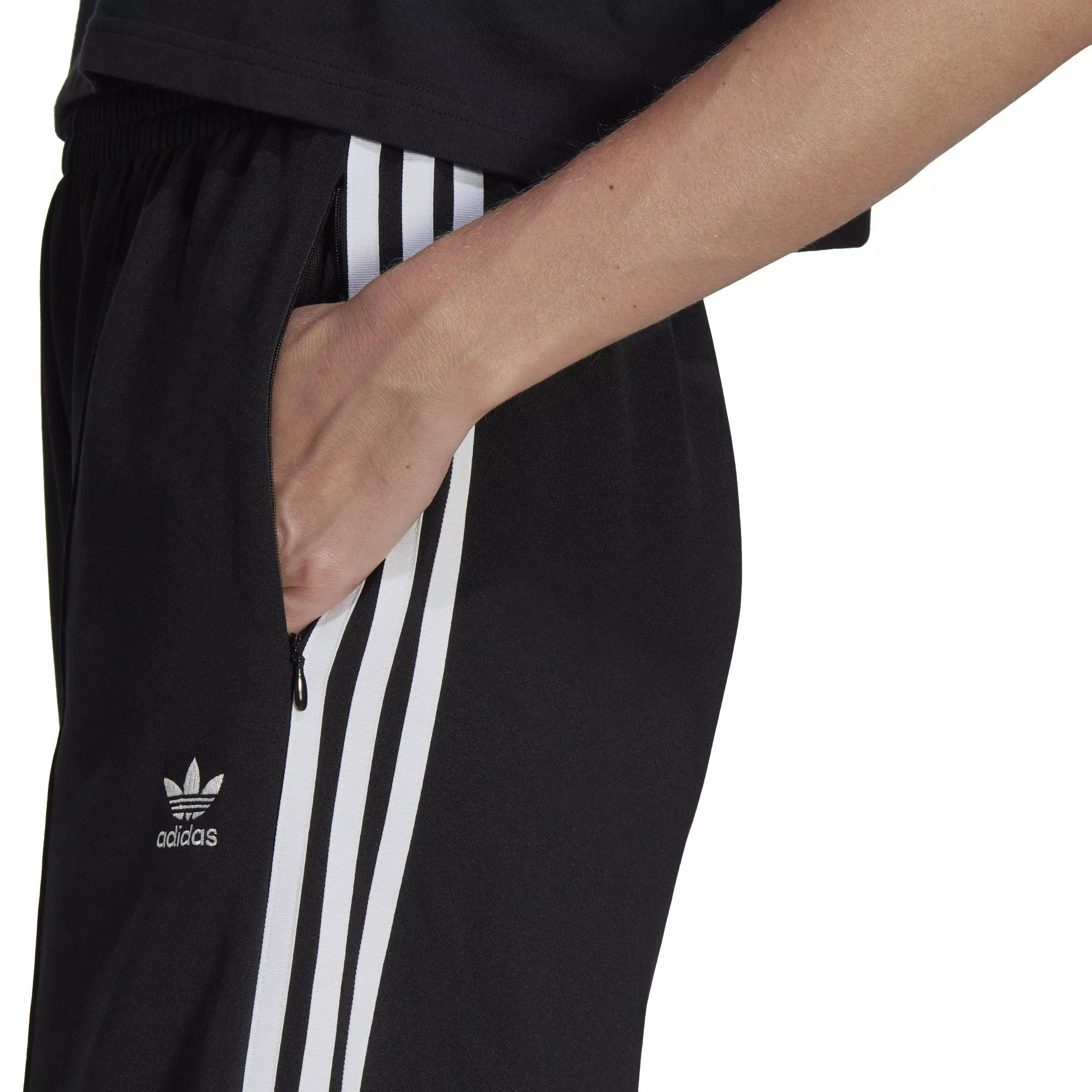 adidas Women's Adicolor Classics Wide Leg Pants-Black - BLACK