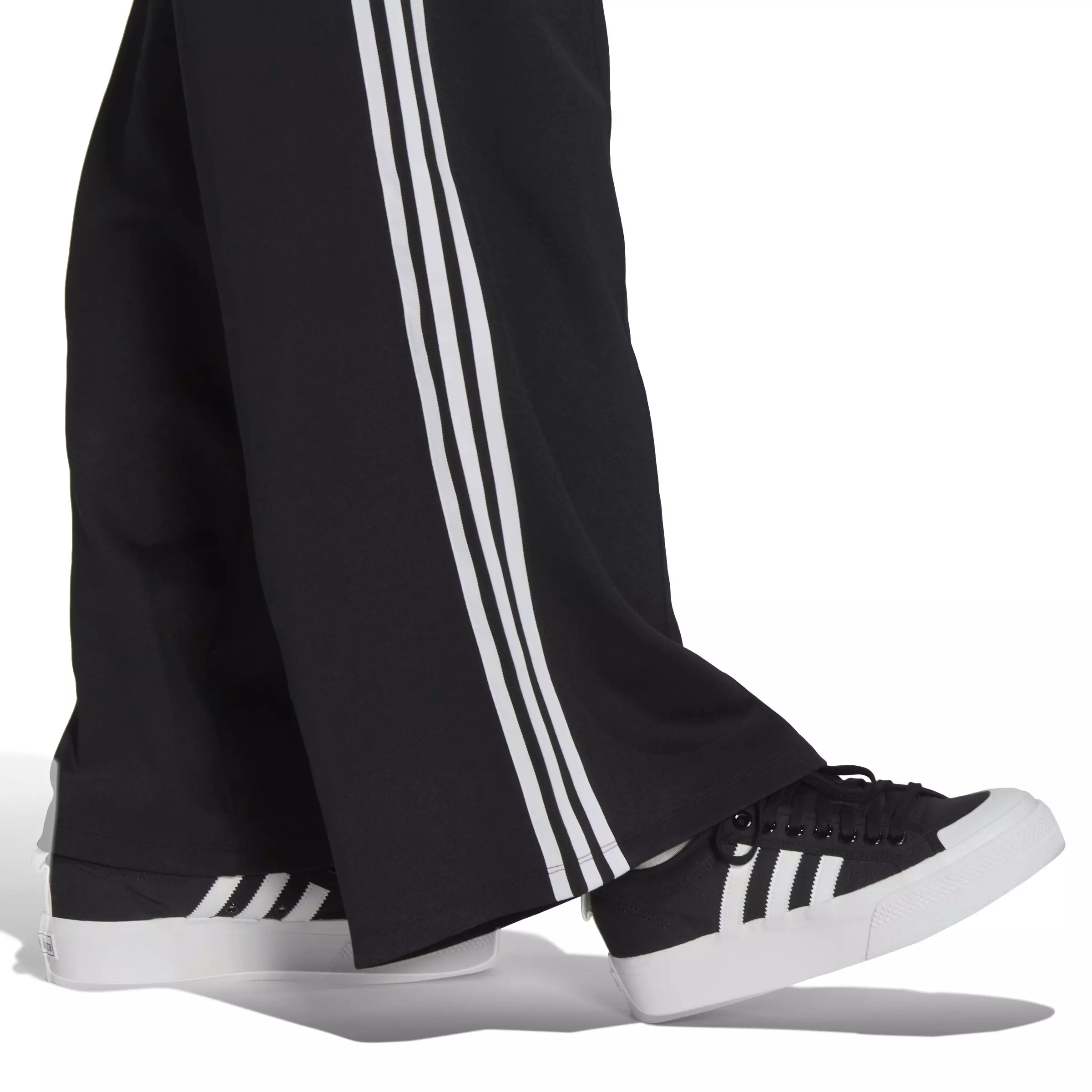 adidas Women's Adicolor Classics Wide Leg Pants-Black - BLACK