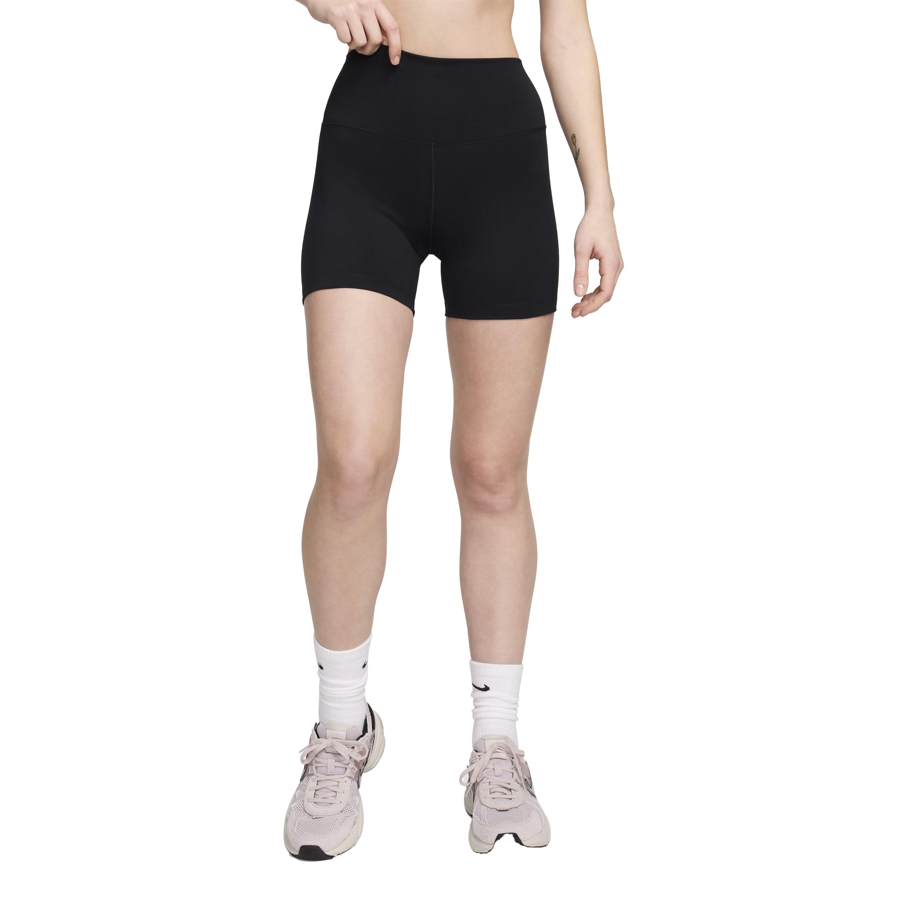 Nike Women's One High-Waisted 5" Biker Shorts - BLACK Thumbnail View 1
