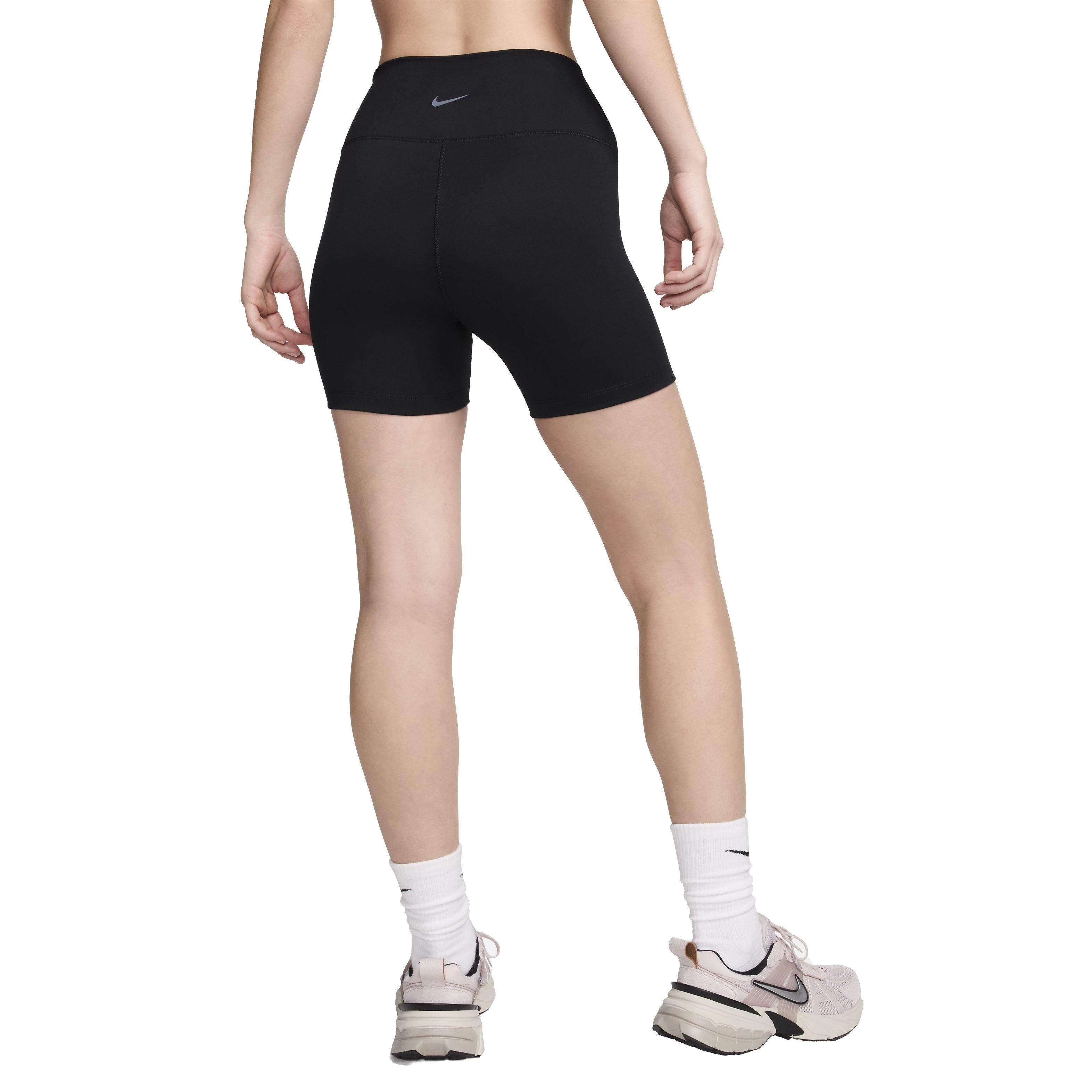 Nike Women's One High-Waisted 5" Biker Shorts - BLACK Thumbnail View 2