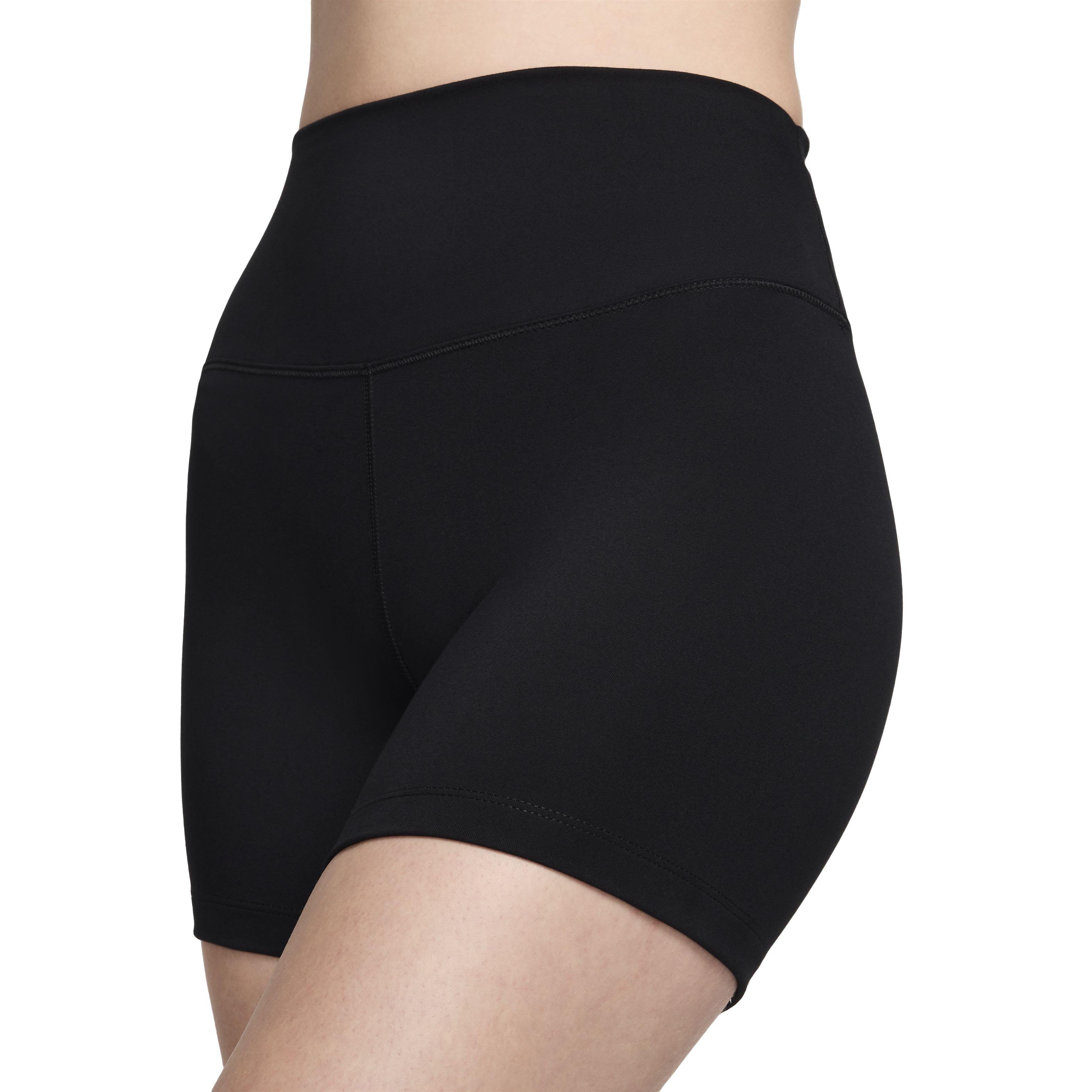 Nike Women's One High-Waisted 5" Biker Shorts - BLACK Thumbnail View 3