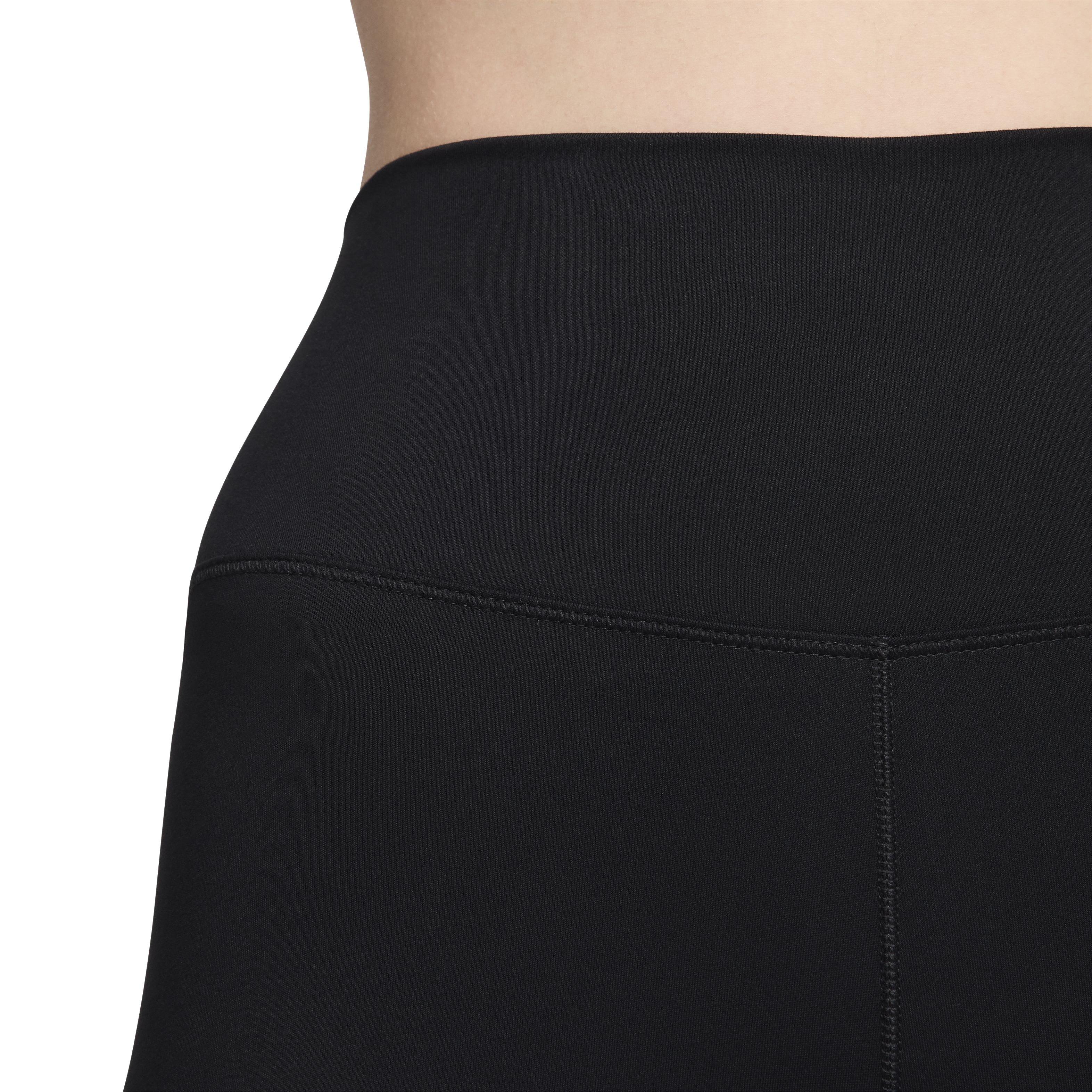 Nike Women's One High-Waisted 5" Biker Shorts - BLACK Thumbnail View 4