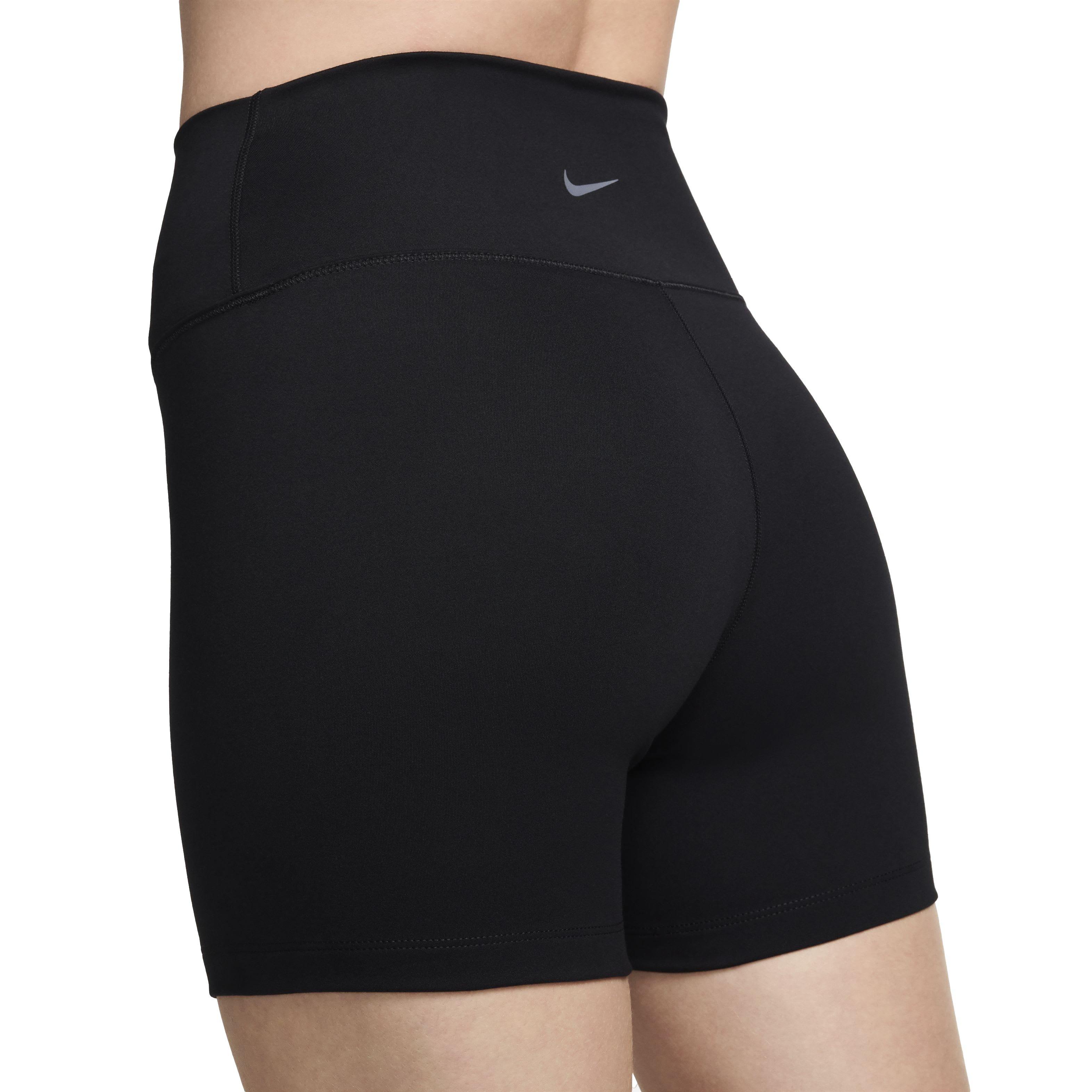 Nike Women's One High-Waisted 5" Biker Shorts - BLACK Thumbnail View 5
