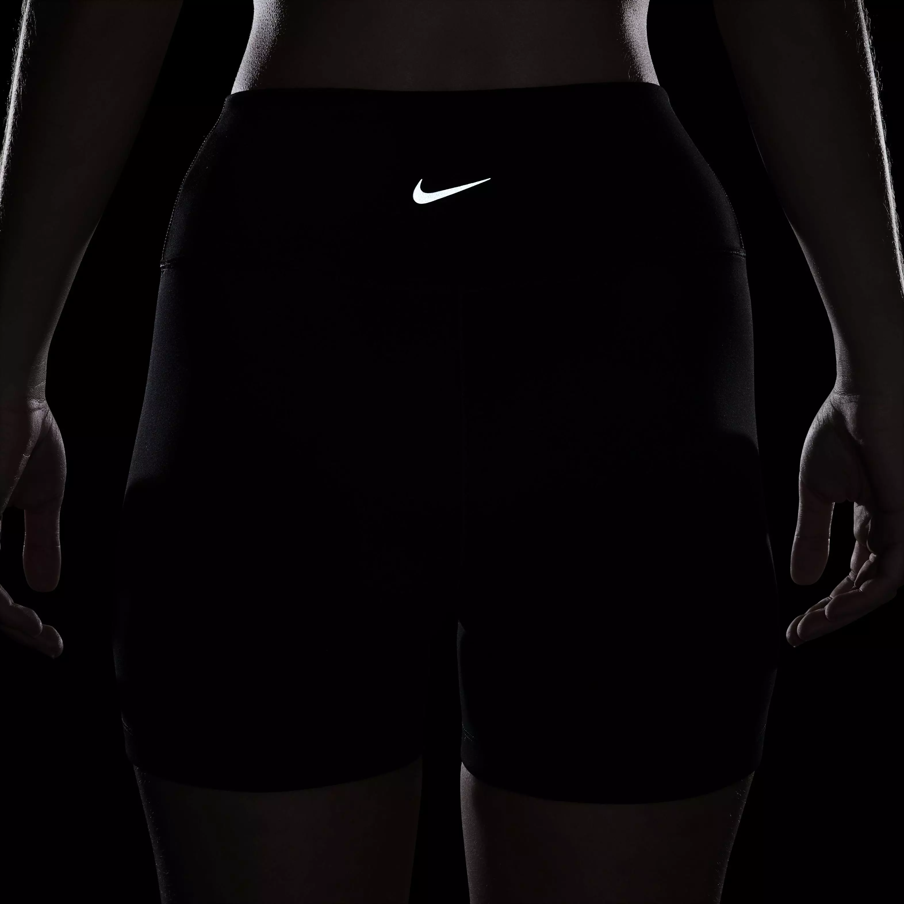 Nike Women's One High-Waisted 5" Biker Shorts - BLACK