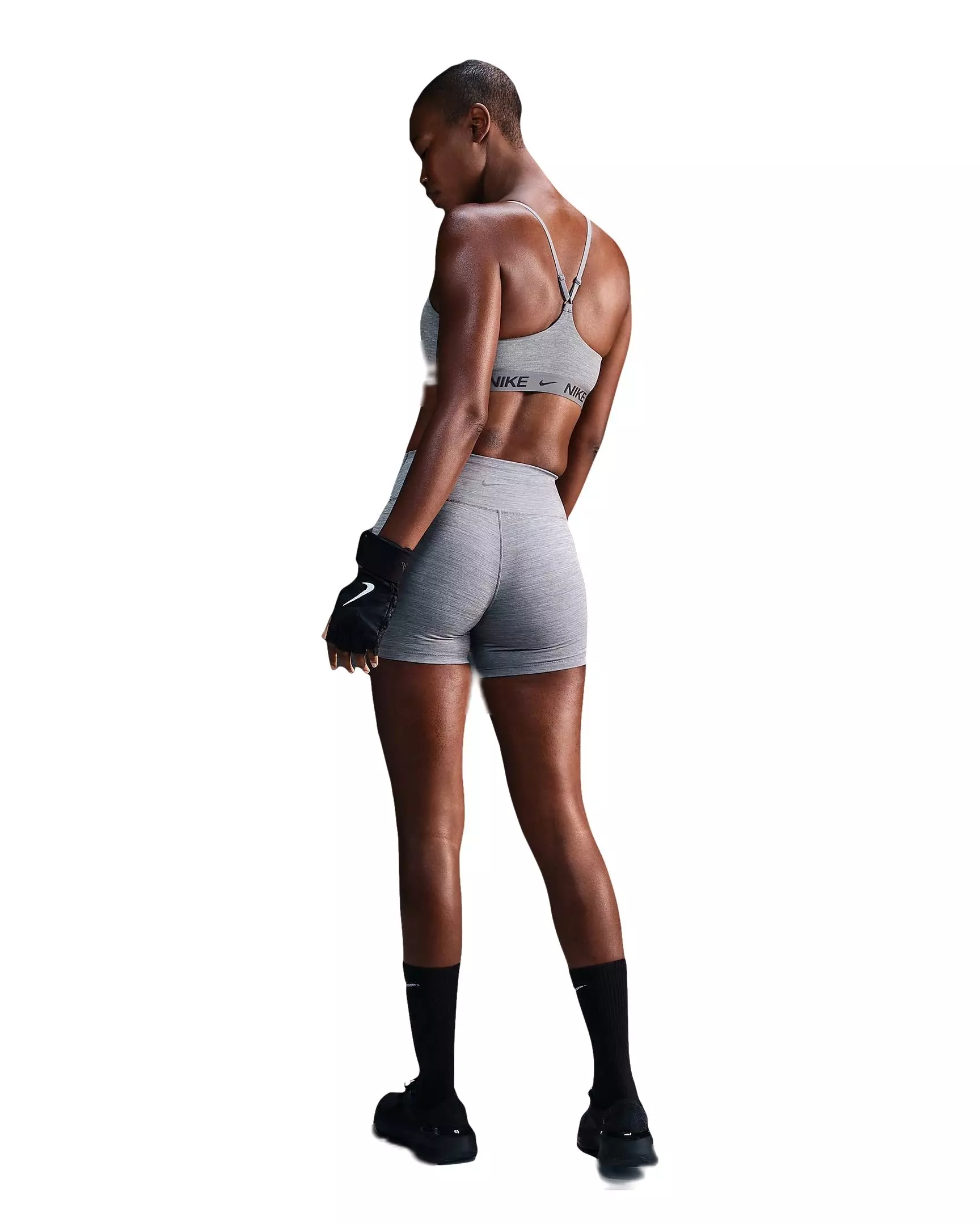 Nike Women's One High-Waisted 5" Biker Shorts - GREY