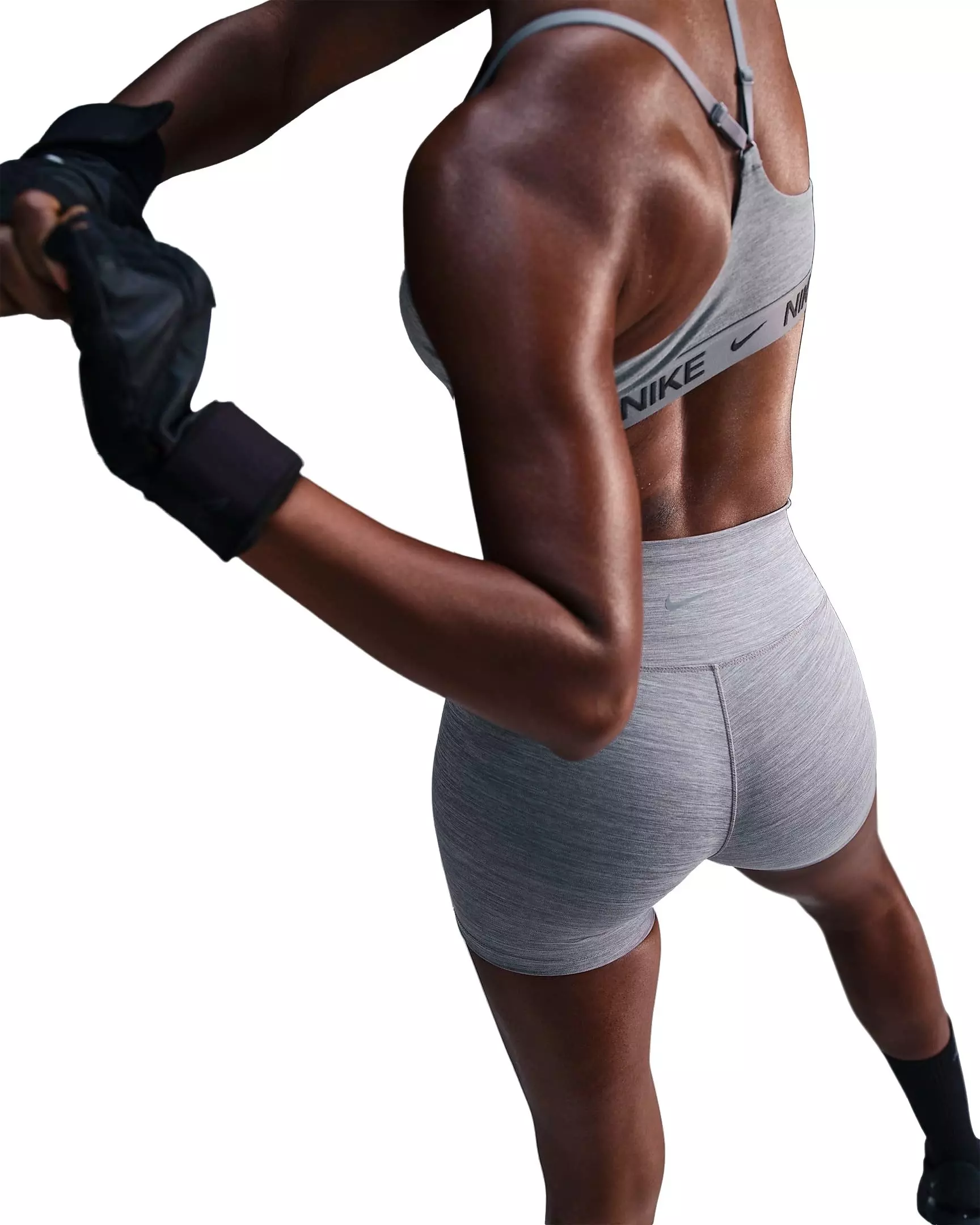 Nike Women's One High-Waisted 5" Biker Shorts - GREY