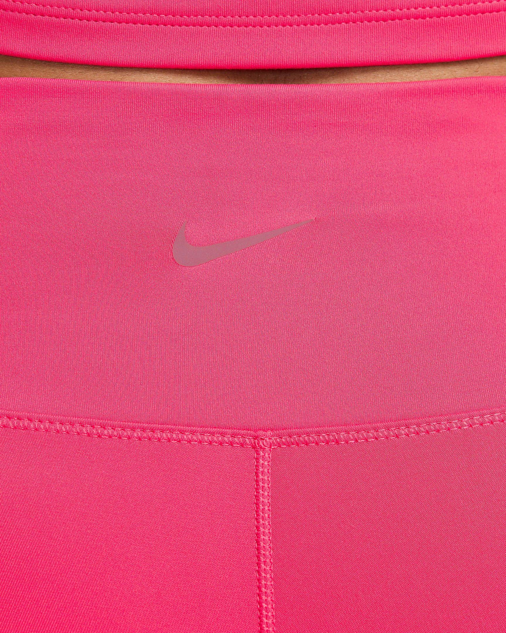 Nike Women's One High-Waisted 5" Biker Shorts - PINK Thumbnail View 3