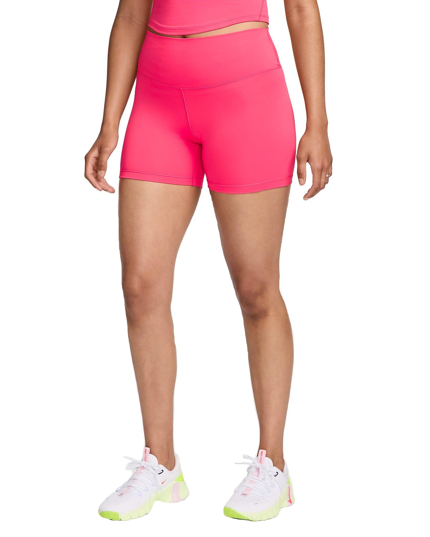 Nike Women's One High-Waisted 5" Biker Shorts - PINK Thumbnail View 5