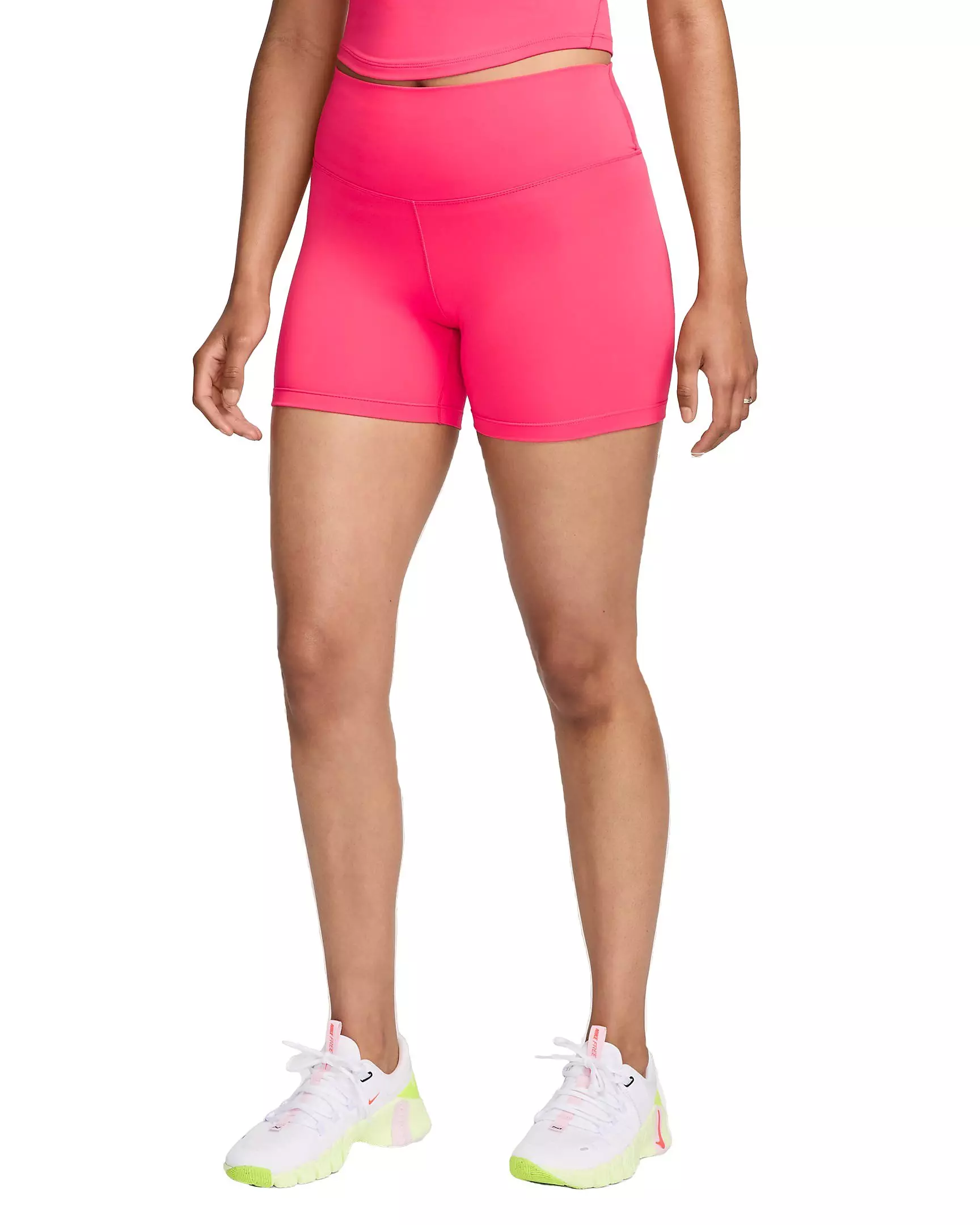 Nike Women's One High-Waisted 5" Biker Shorts - PINK