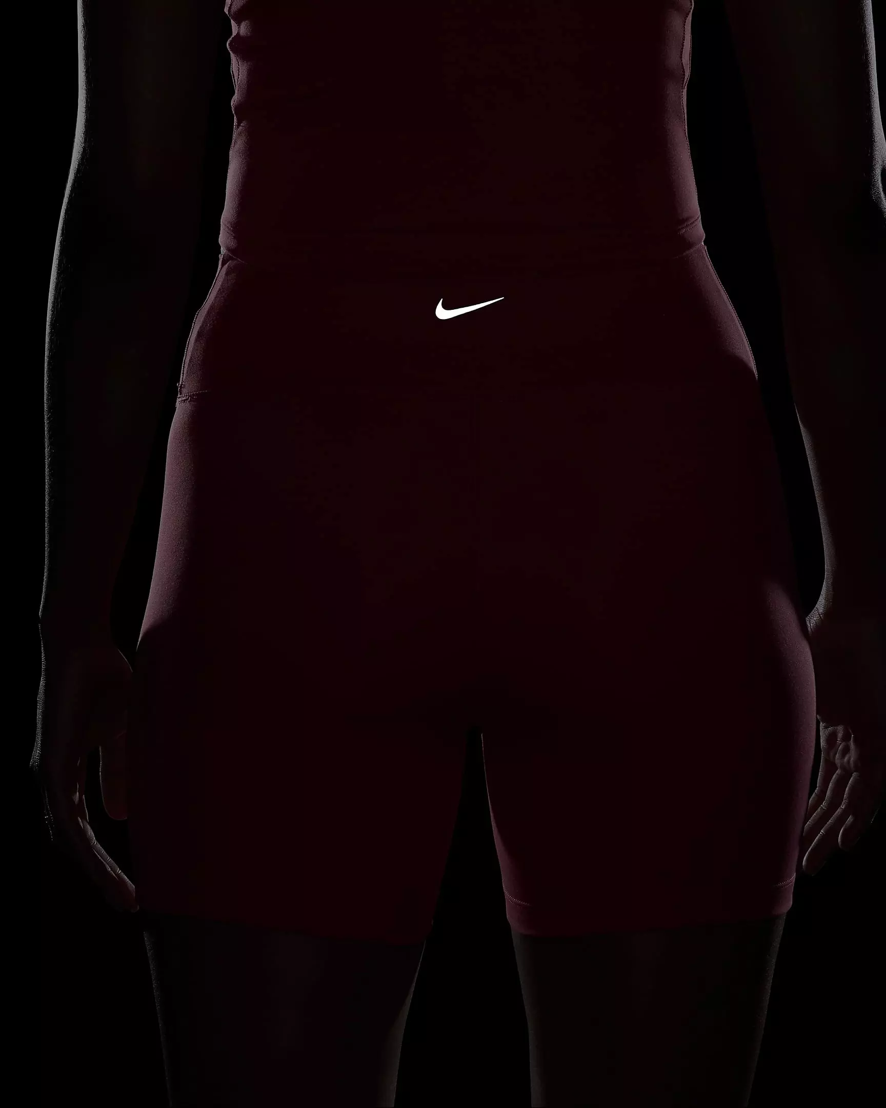 Nike Women's One High-Waisted 5" Biker Shorts - PINK