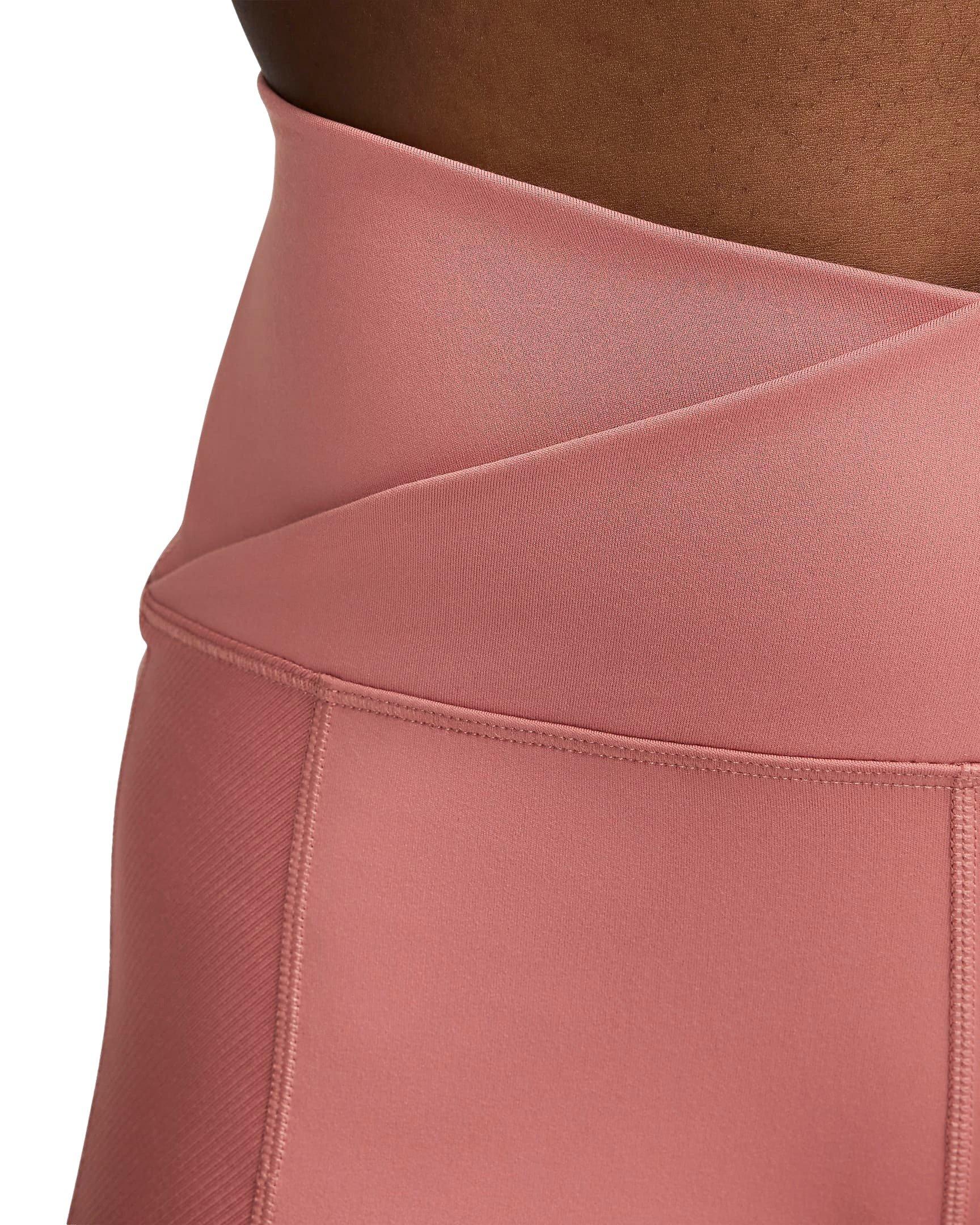 Nike Women's One Wrap High-Waisted 5" Biker Shorts - PINK Thumbnail View 4