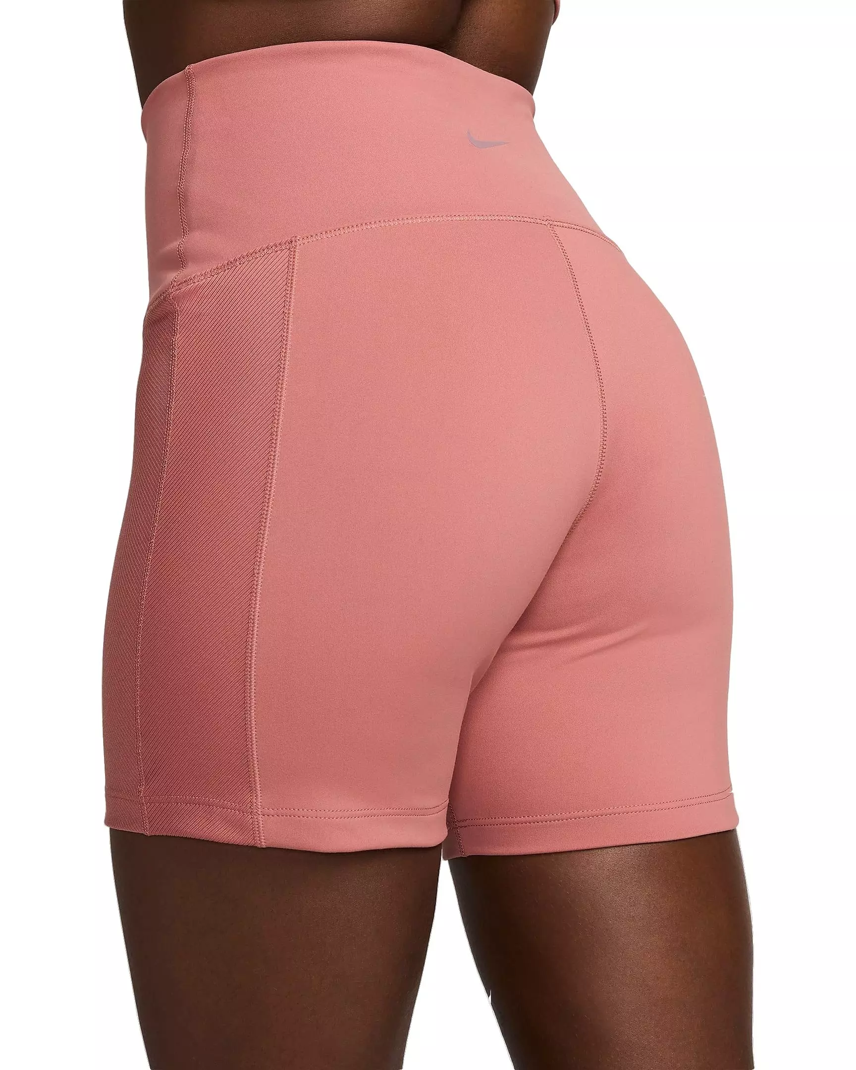 Nike Women's One Wrap High-Waisted 5" Biker Shorts - PINK