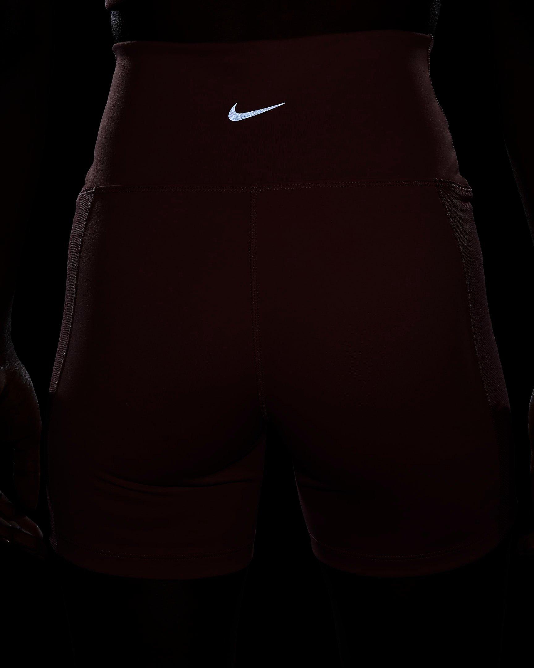 Nike Women's One Wrap High-Waisted 5" Biker Shorts - PINK Thumbnail View 8