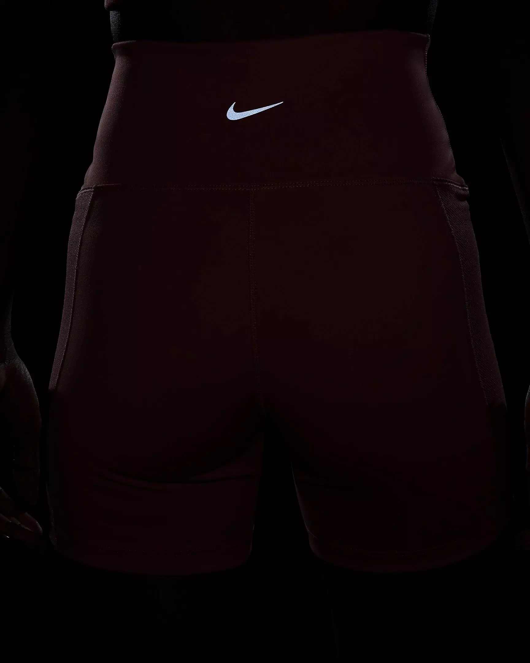 Nike Women's One Wrap High-Waisted 5" Biker Shorts - PINK