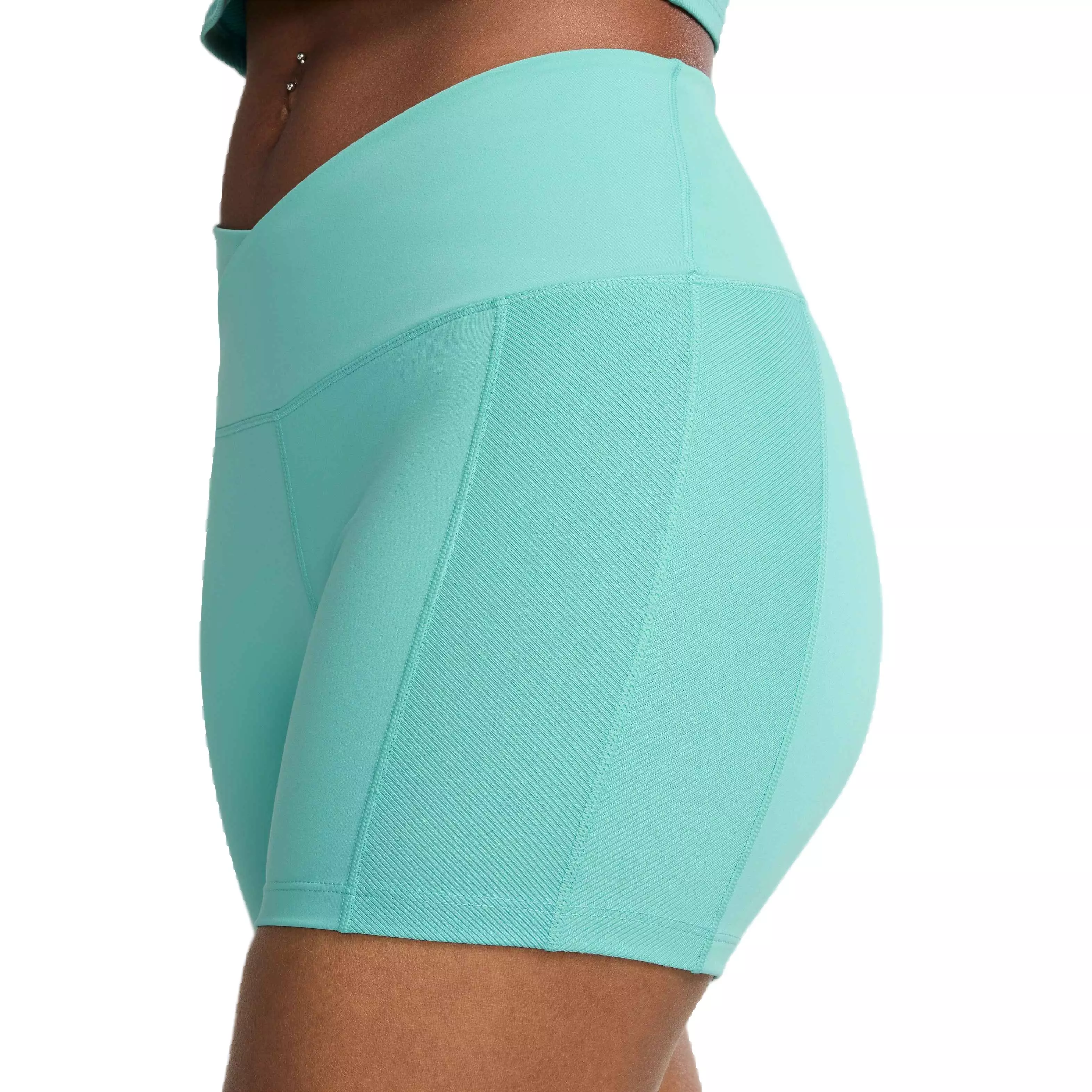Nike Women's One Wrap High-Waisted 5" Biker Shorts - GREEN