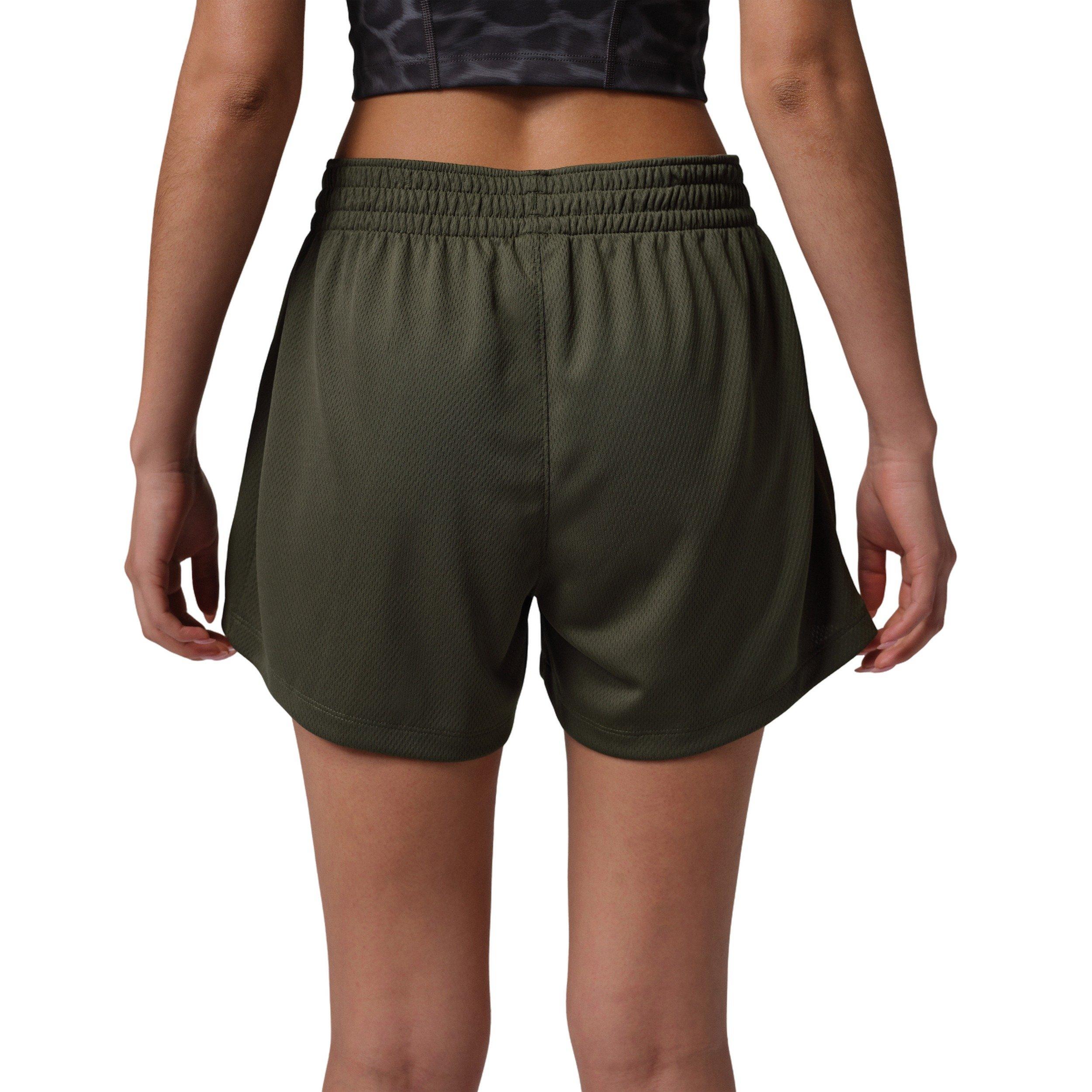 Jordan Women's Sport Solid Mesh Shorts - Green - GREEN Thumbnail View 2