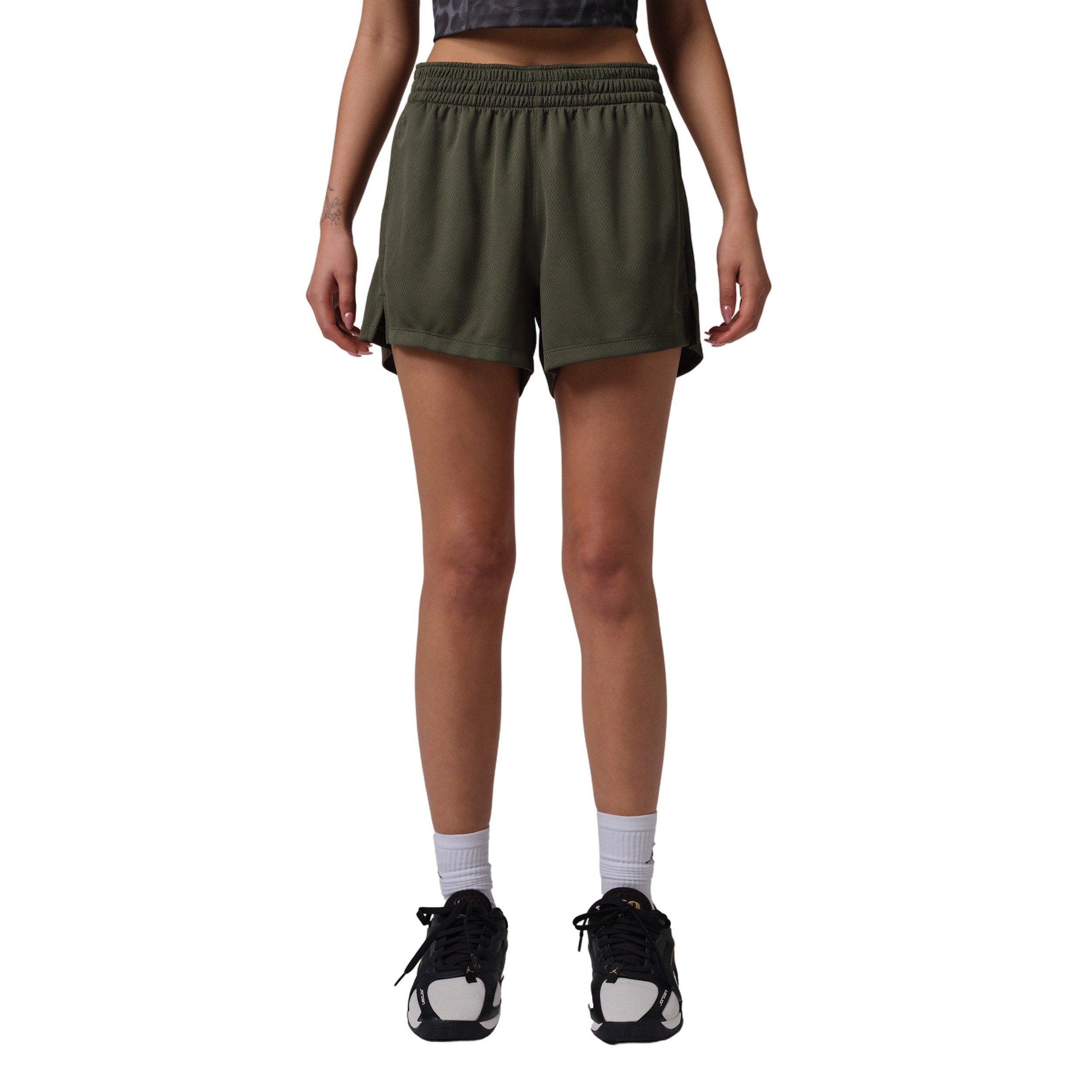 Jordan Women's Sport Solid Mesh Shorts - Green - GREEN Thumbnail View 5