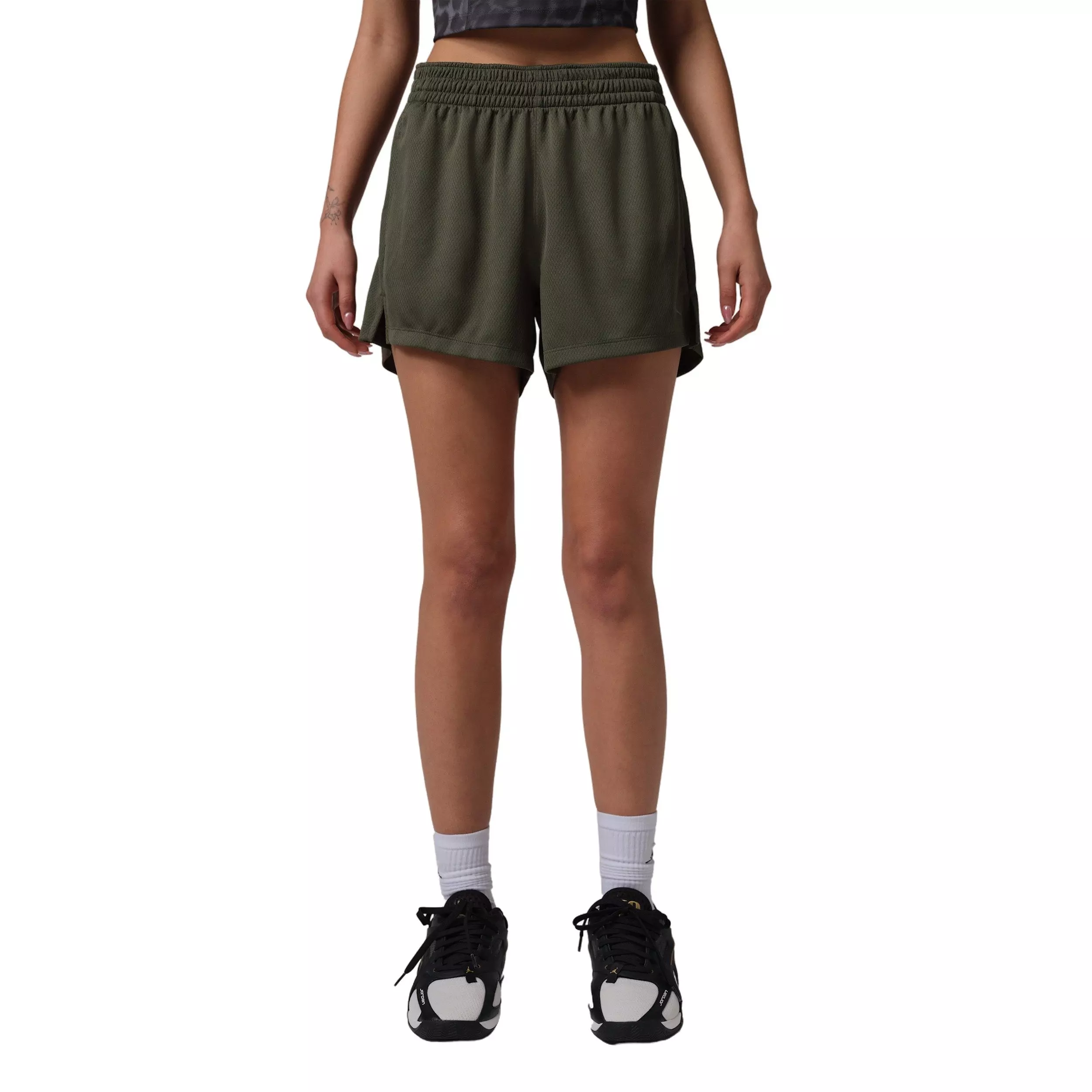 Jordan Women's Sport Solid mesh Shorts -Green - GREEN