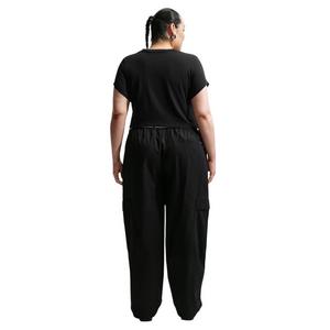 Nike Women's Sportswear Chill Knit Slim Cropped T-Shirt - Black/Red - BLACK/RED