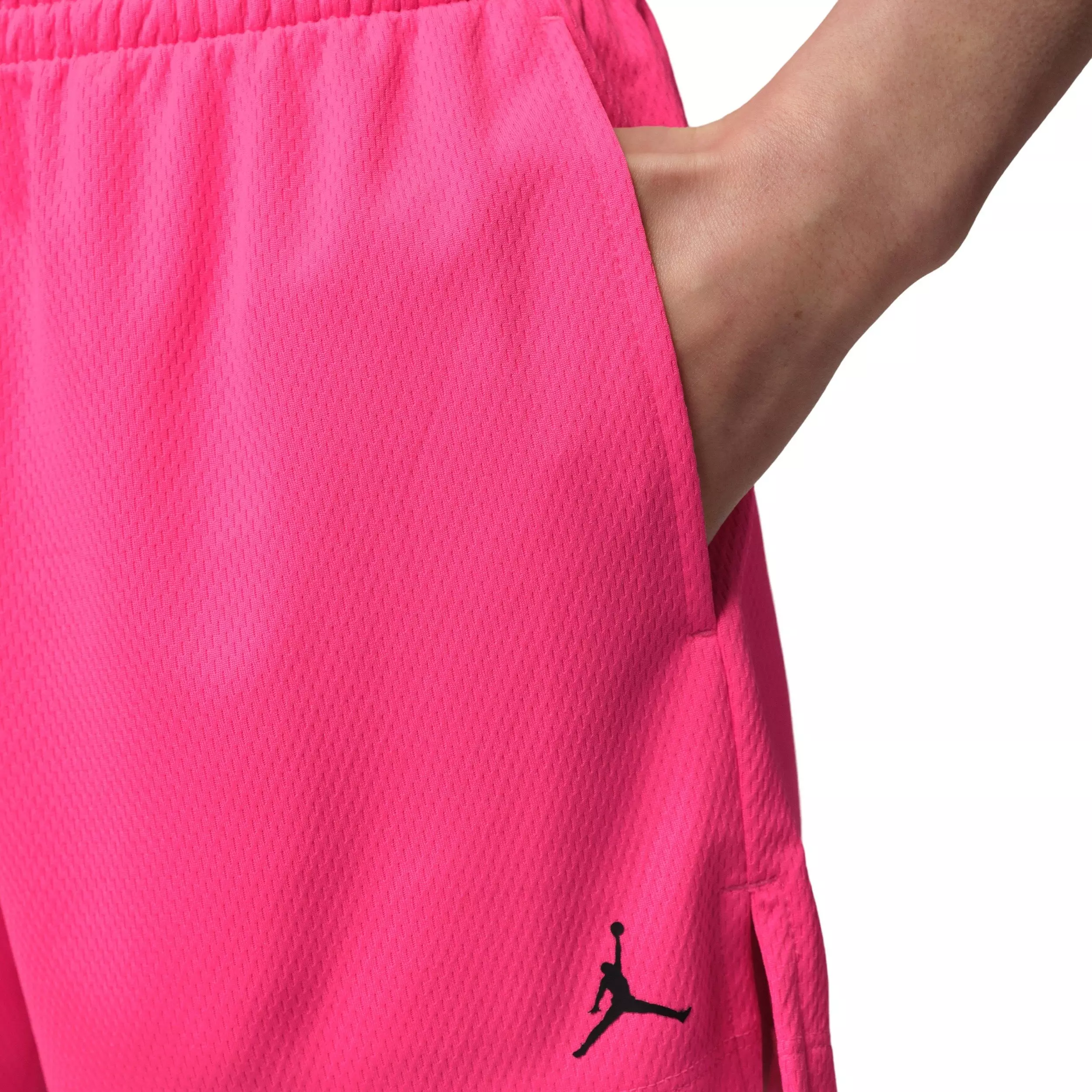 Jordan Women's Sport Solid Mesh Shorts - Pink - PINK