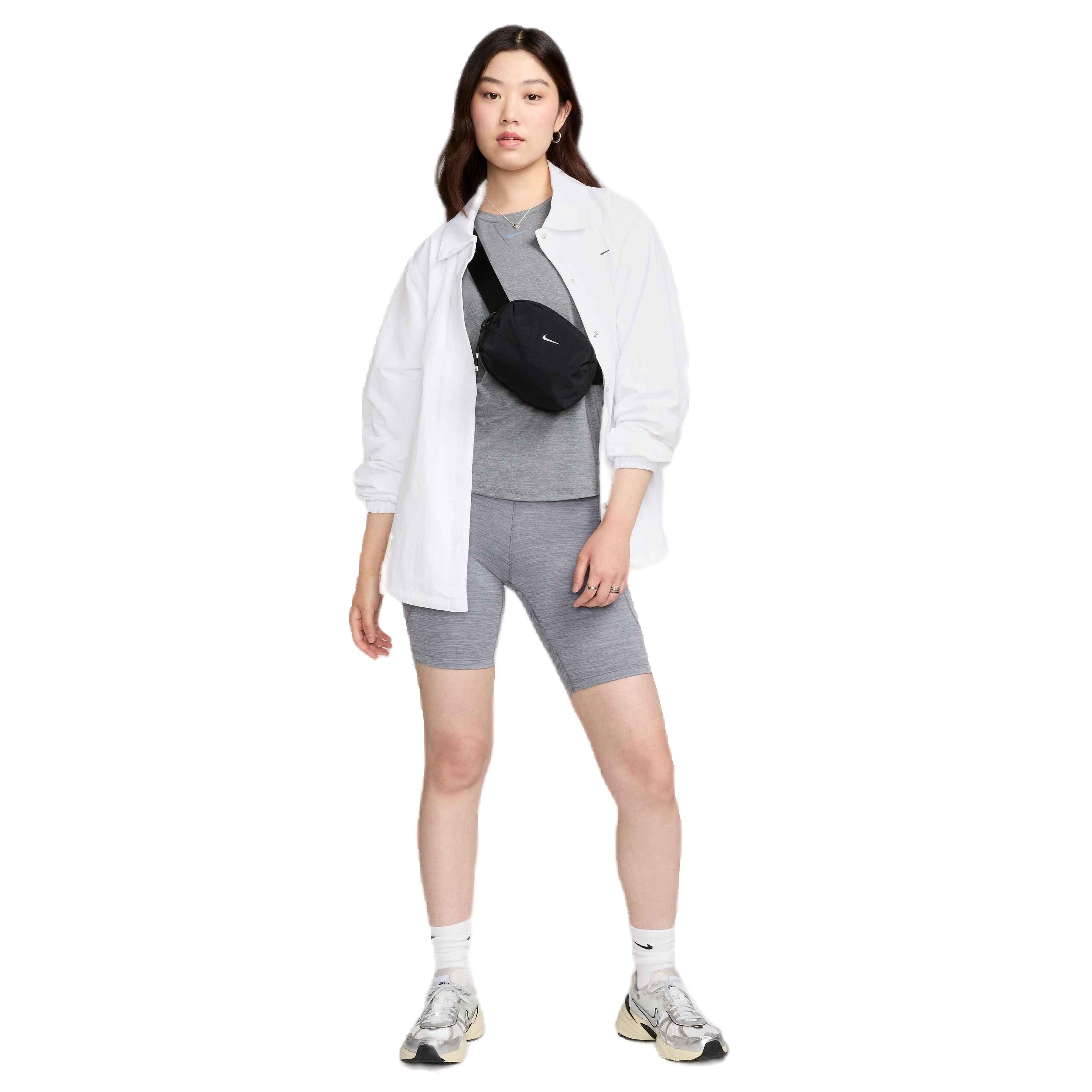 Nike Women's One High-Waisted 8" Biker Shorts with Pockets - GREY Thumbnail View 8