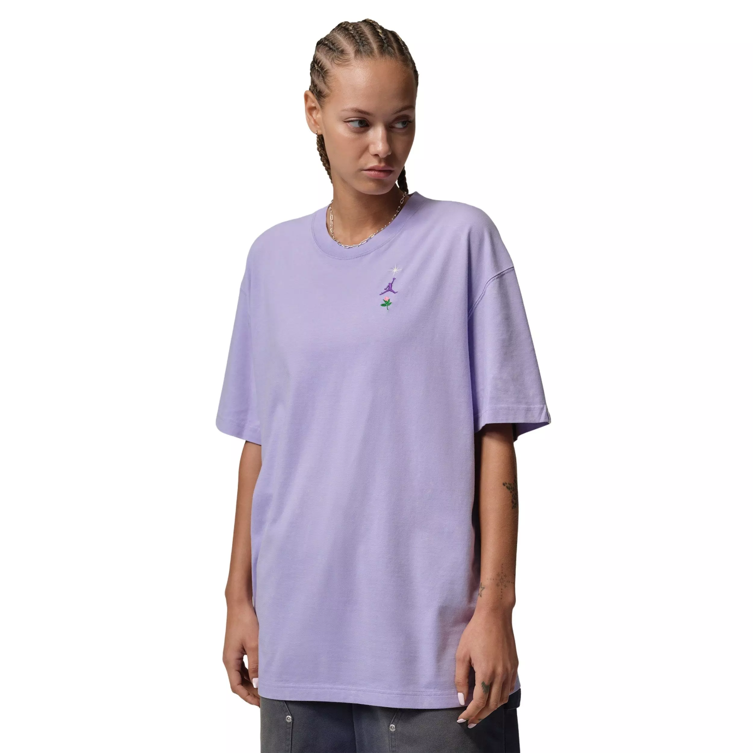Jordan Women's Oversized Graphic Tee - Purple - PURPLE