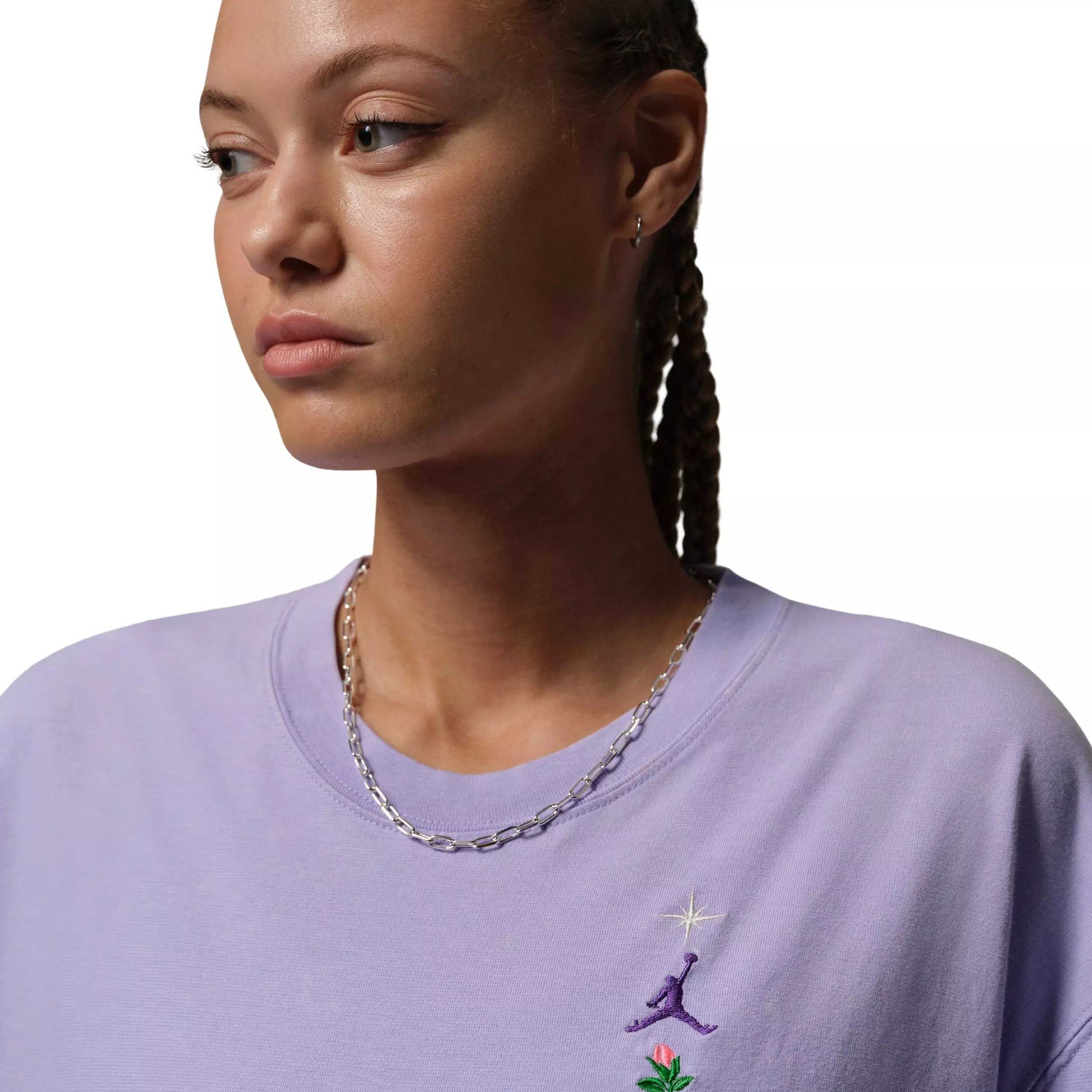 Jordan Women's Oversized Graphic Tee -Purple - PURPLE