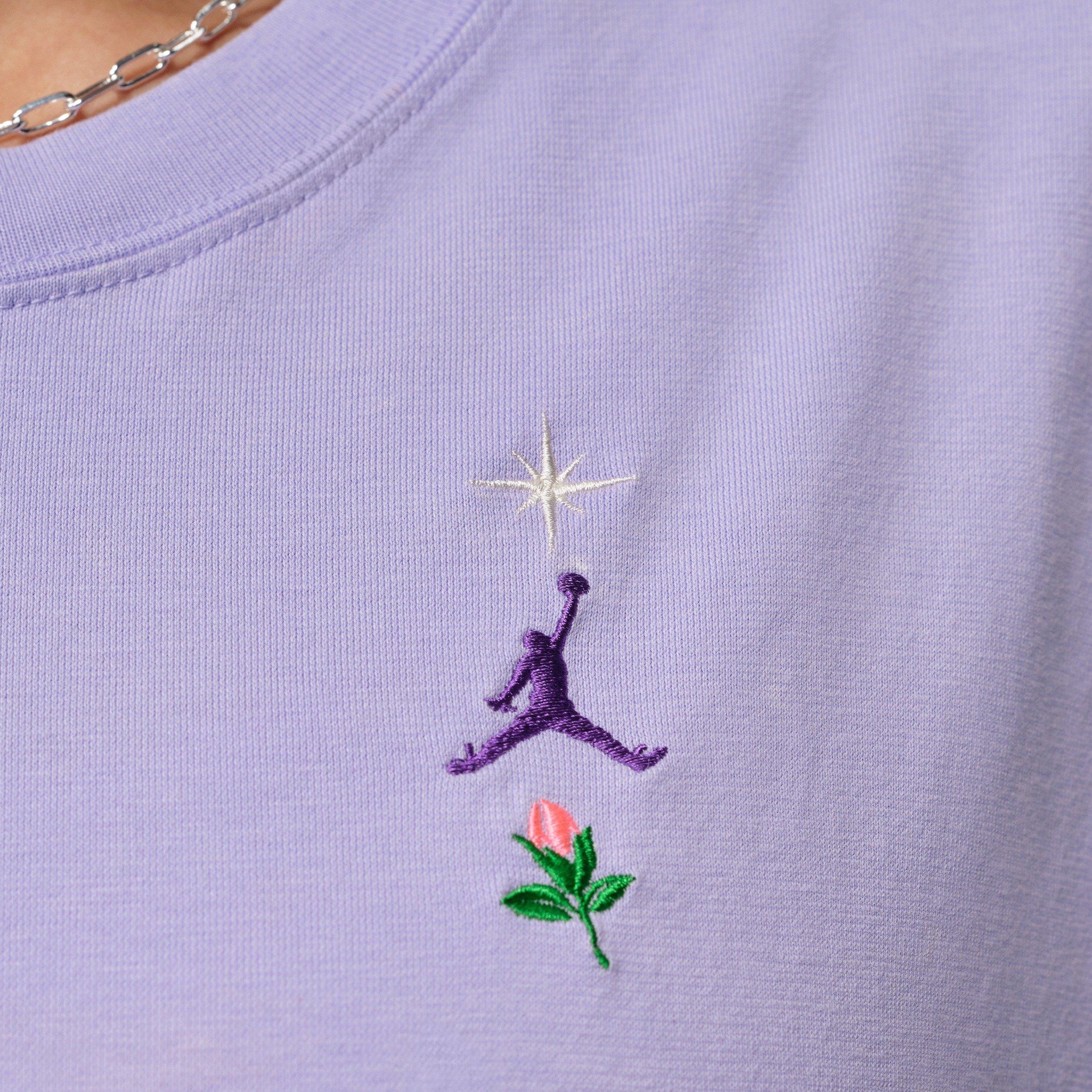 Jordan Women's Oversized Graphic Tee - Purple - PURPLE Thumbnail View 4