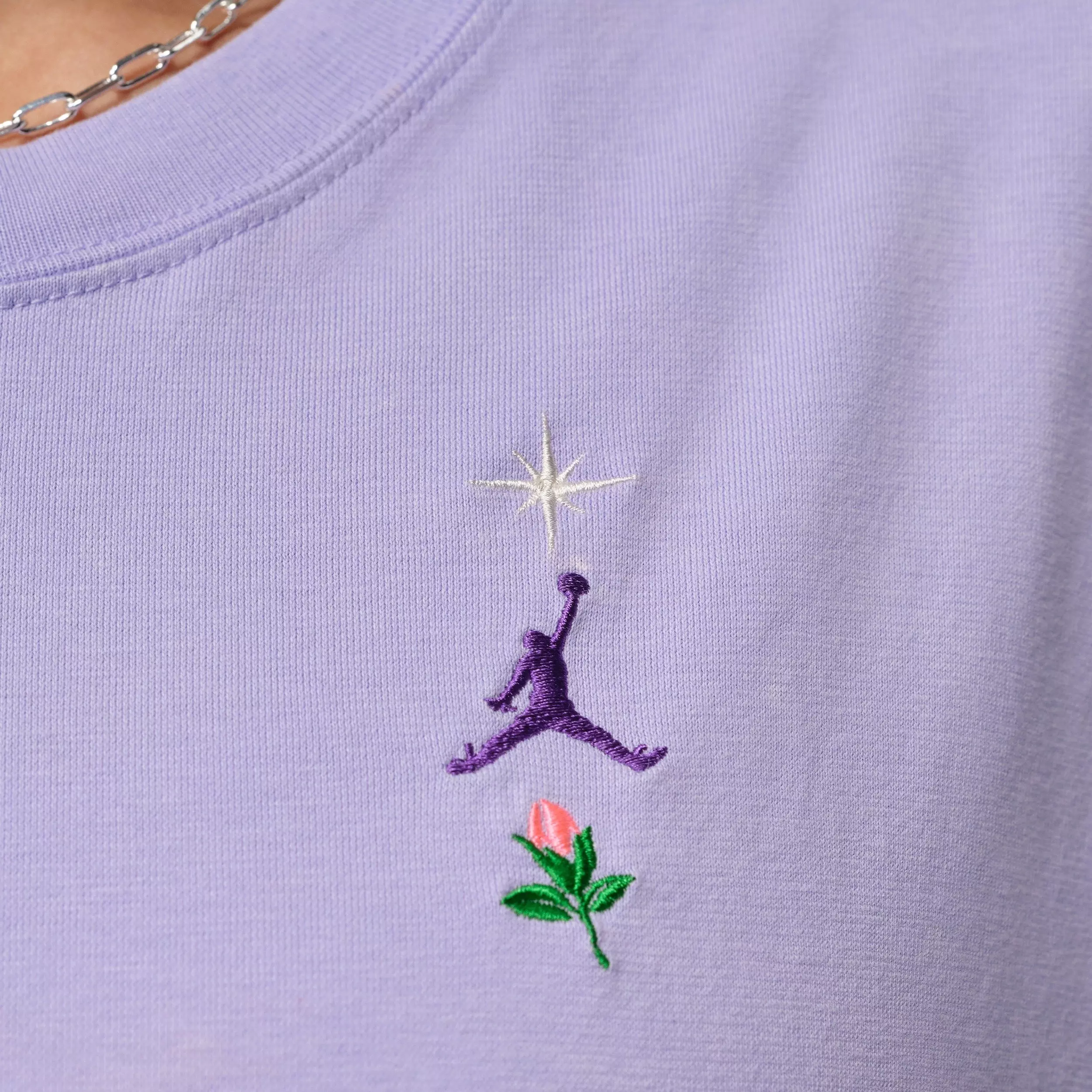 Jordan Women's Oversized Graphic Tee - Purple - PURPLE