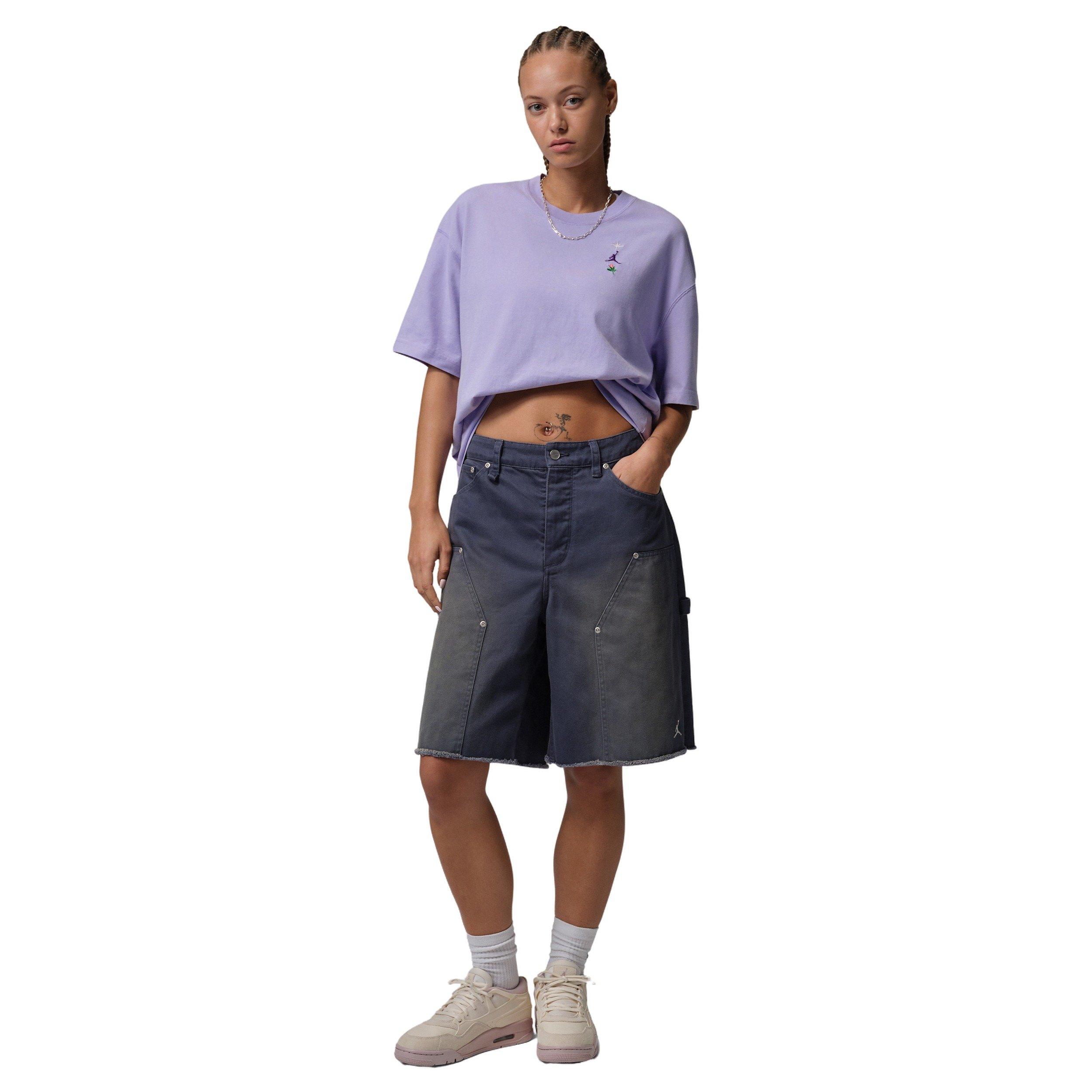 Jordan Women's Oversized Graphic Tee - Purple - PURPLE Thumbnail View 6