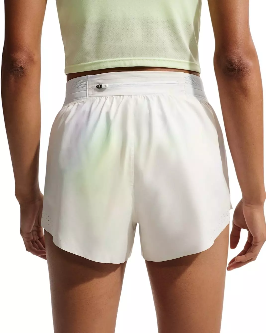 Nike Women's AeroSwift Dri-FIT Mid-Rise Brief-Lined 3" Running Shorts -Off-White - OFF-WHITE