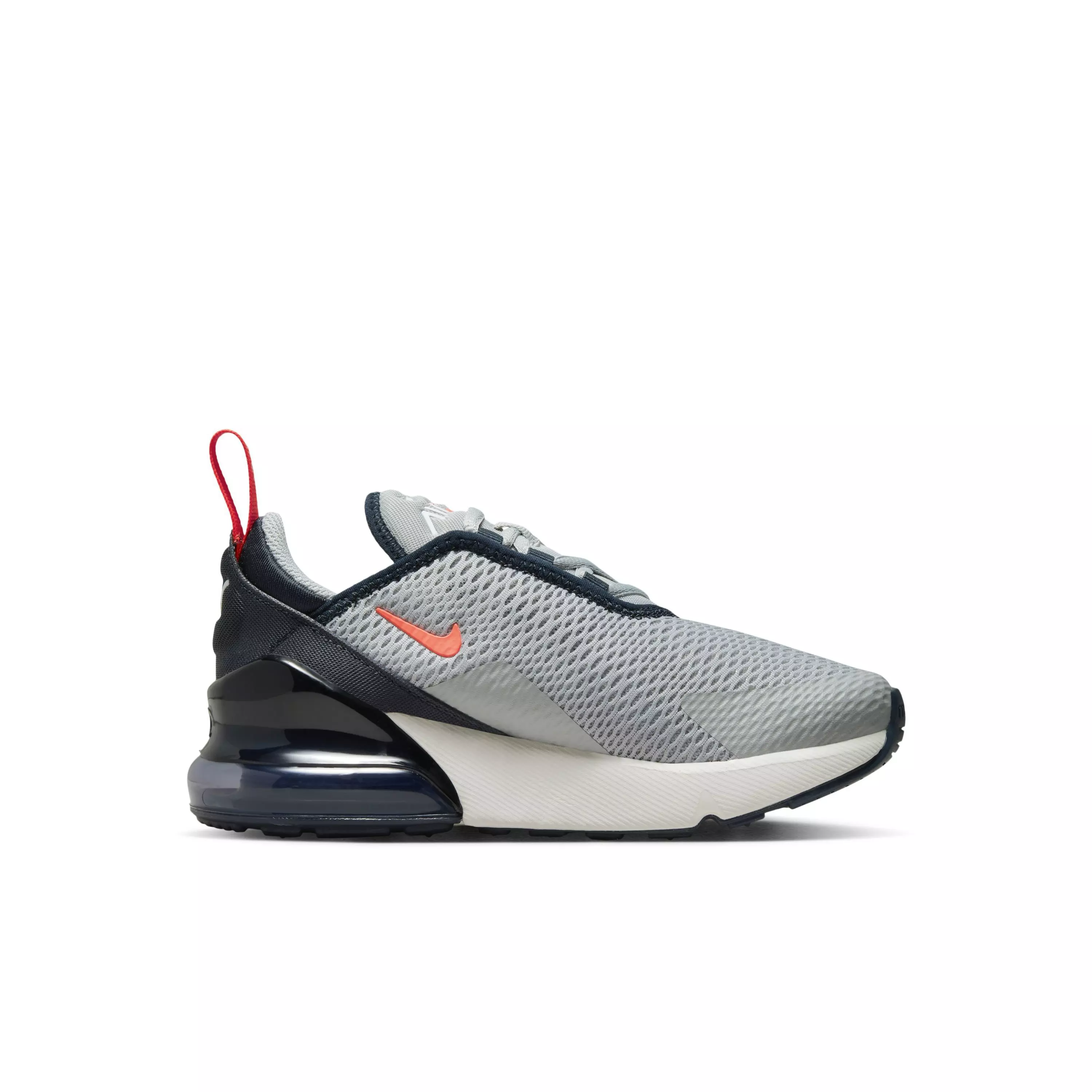 Nike Air Max 270 "Light Smoke Grey/Dark Obsidian/Phantom/Bright Crimson" Preschool Boys' Shoe - LT GREY/DK OBSIDIAN/PHANTOM/CRIMSON