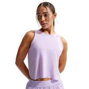 Nike Women's AeroSwift Dri-FIT ADV Cropped Running Tank Top -Violet